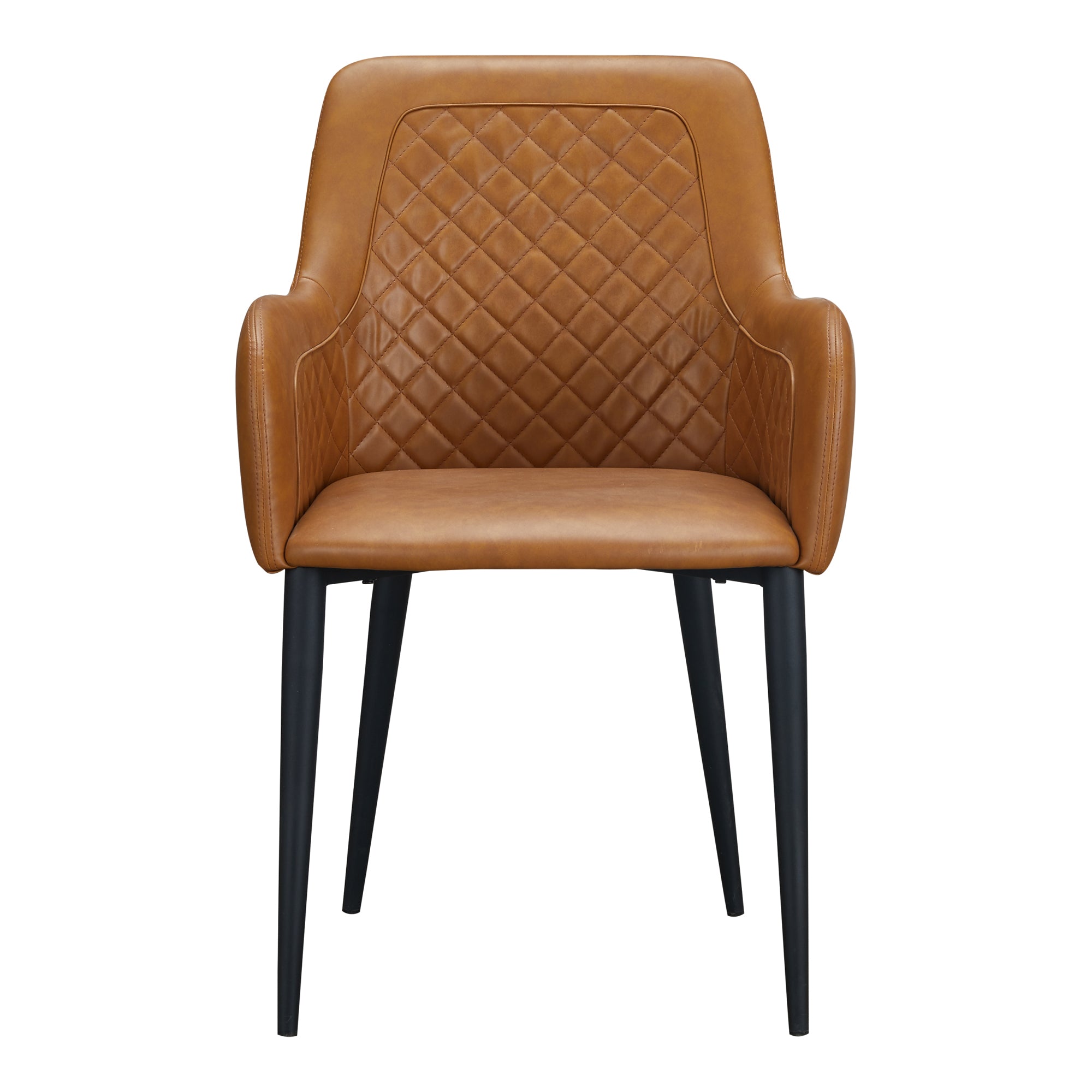 Moes Cantata Dining Chair Tawny Vegan Leather - Set Of Two ER-2040-40