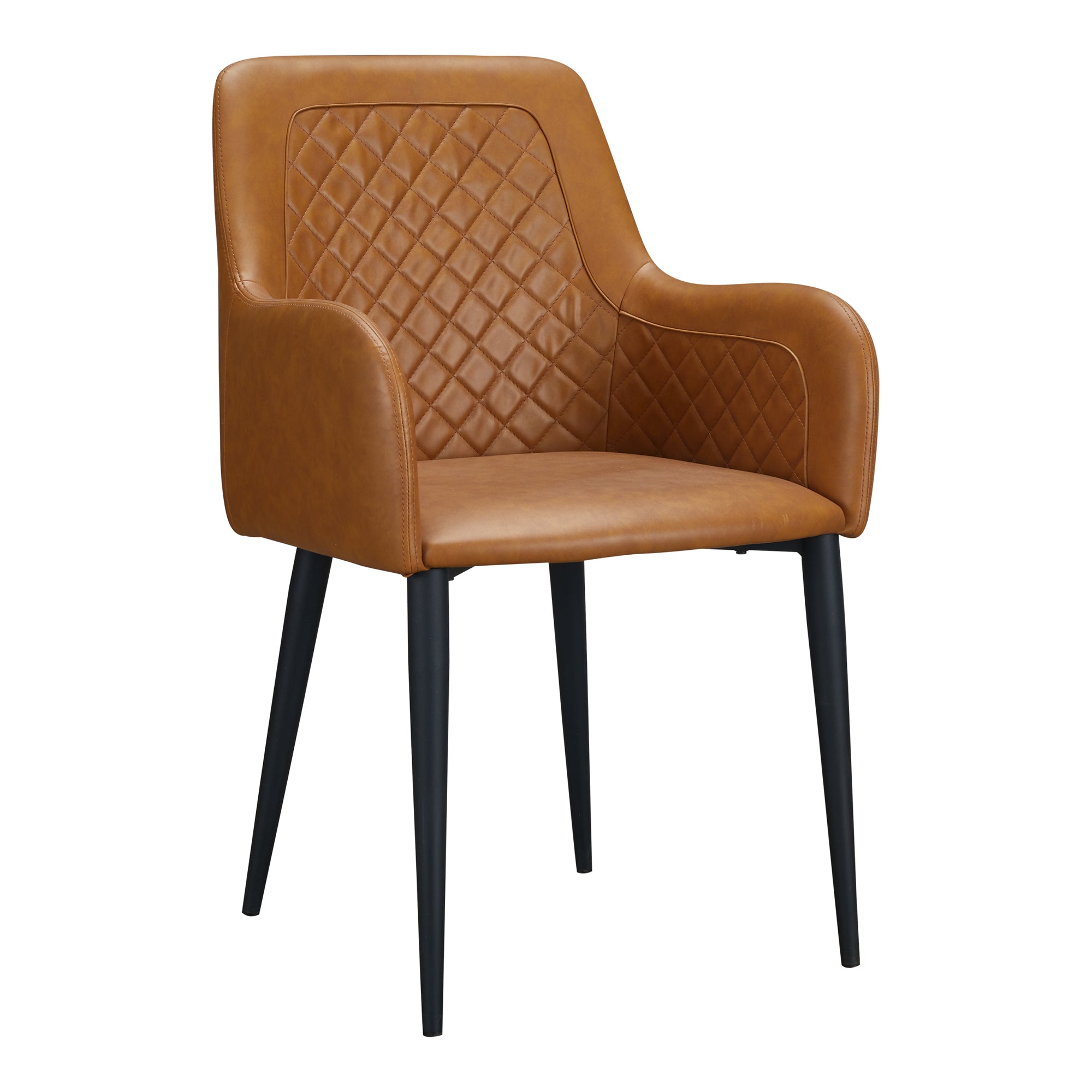 Moes Cantata Dining Chair Tawny Vegan Leather - Set Of Two ER-2040-40