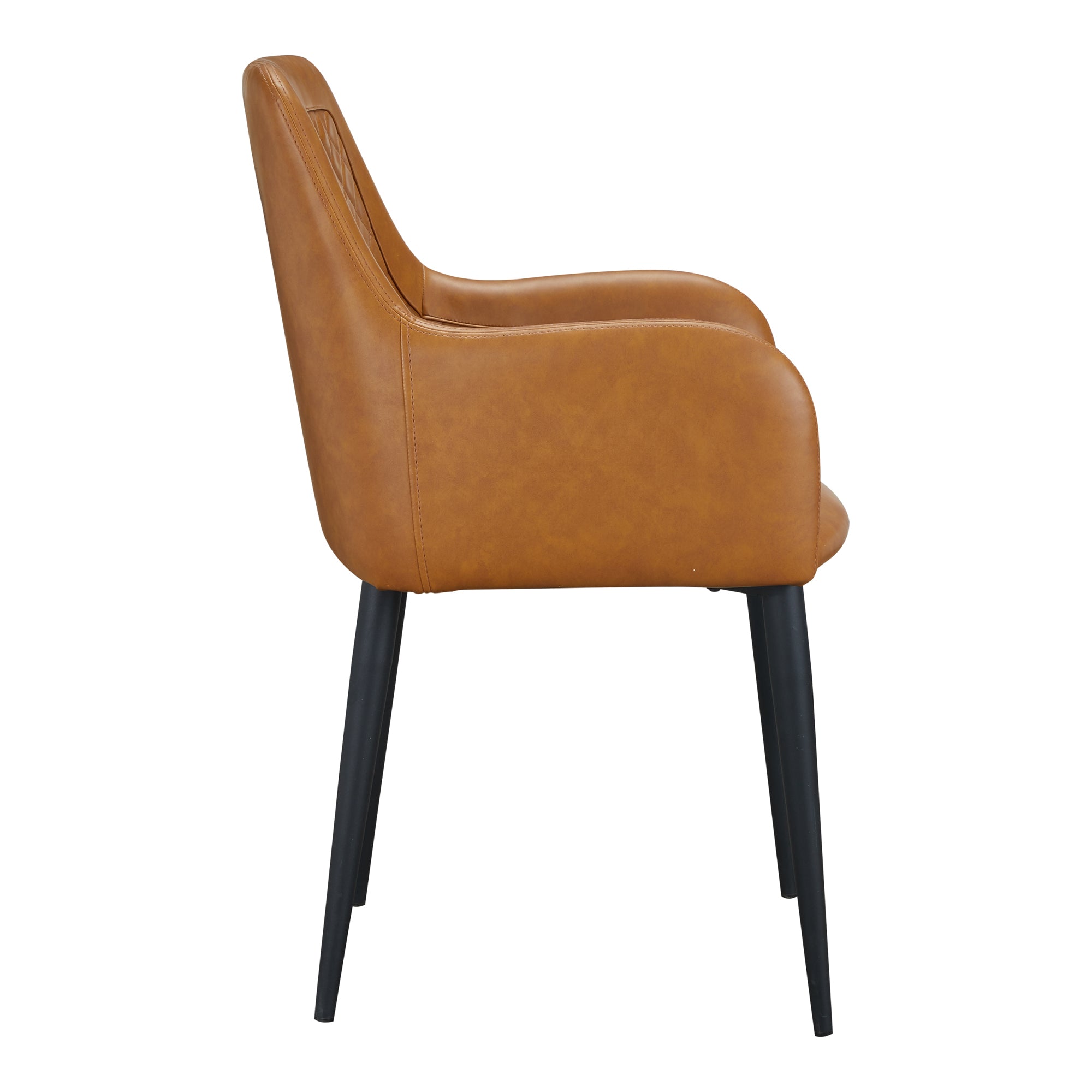 Moes Cantata Dining Chair Tawny Vegan Leather - Set Of Two ER-2040-40
