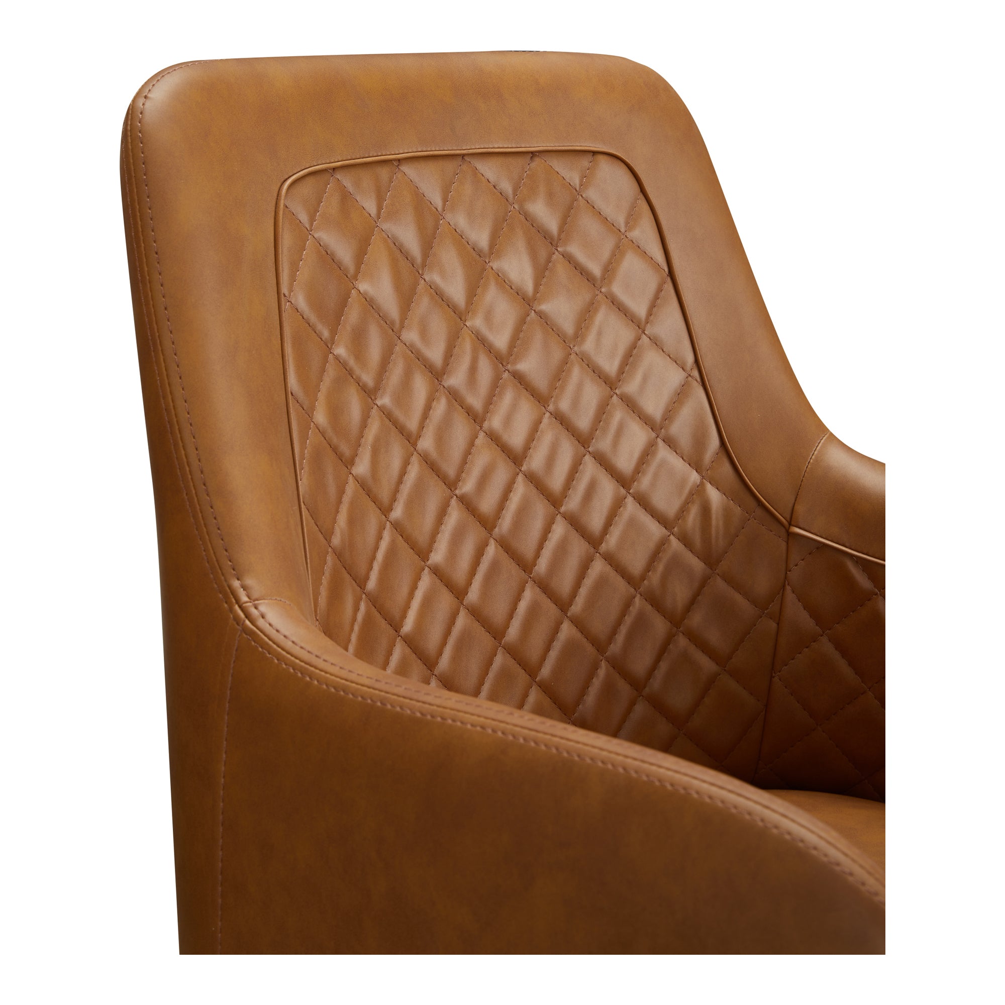 Moes Cantata Dining Chair Tawny Vegan Leather - Set Of Two ER-2040-40