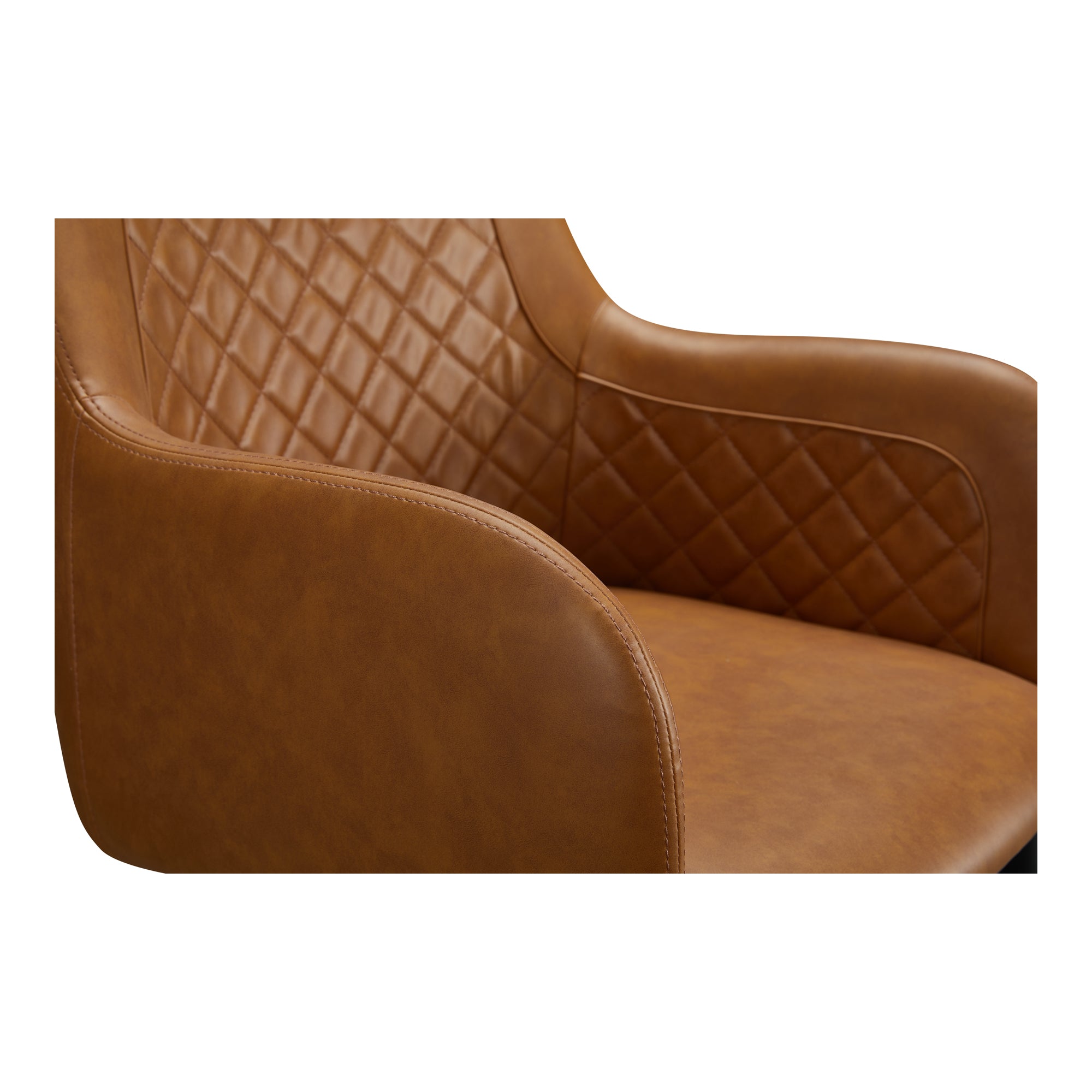 Moes Cantata Dining Chair Tawny Vegan Leather - Set Of Two ER-2040-40