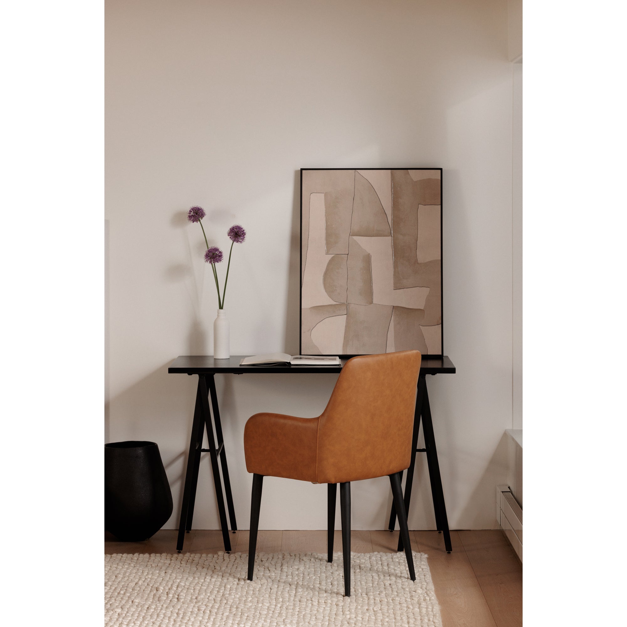 Moes Cantata Dining Chair Tawny Vegan Leather - Set Of Two ER-2040-40