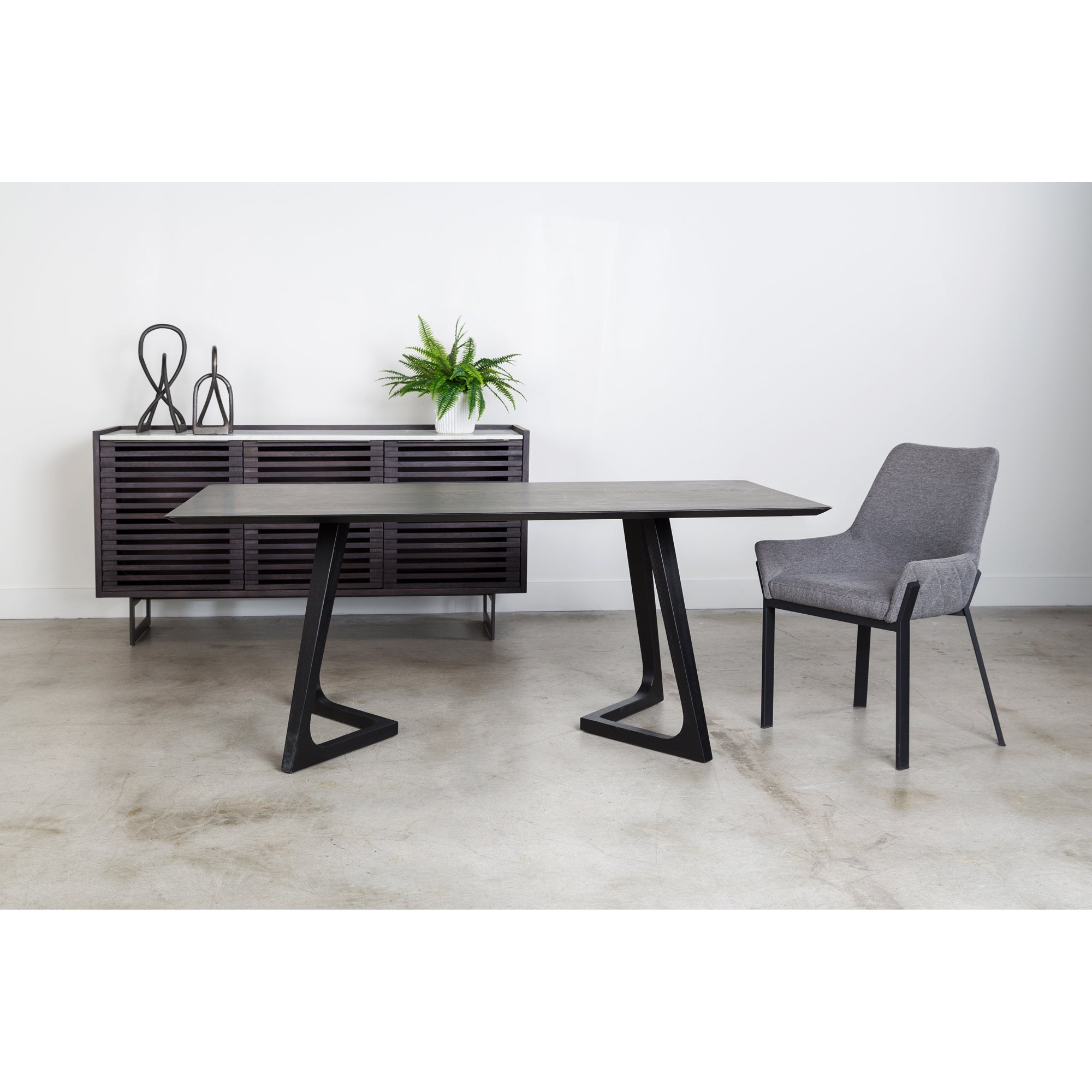 Moes Lloyd Dining Chair Dark Grey - Set Of Two ER-2082-25
