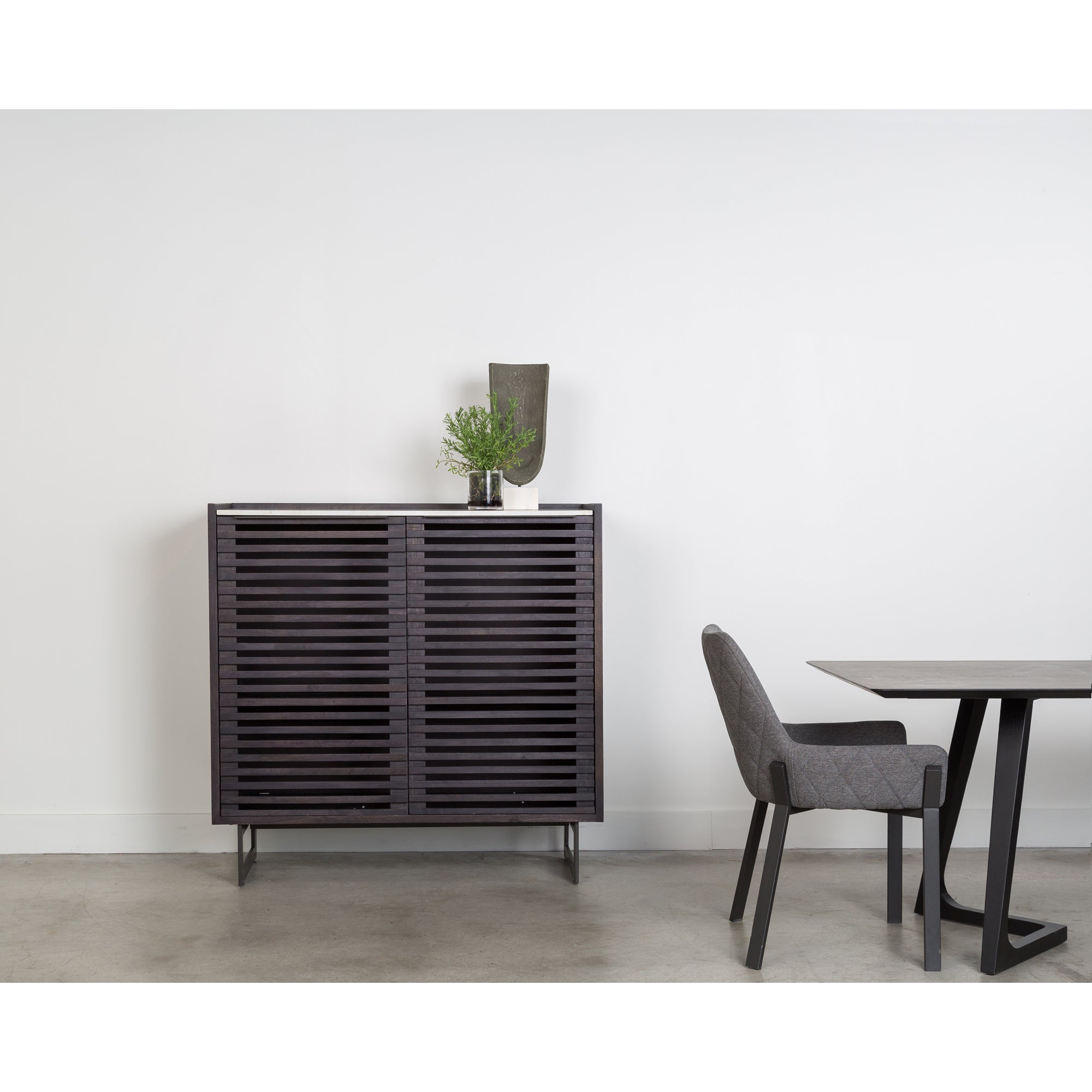 Moes Lloyd Dining Chair Dark Grey - Set Of Two ER-2082-25