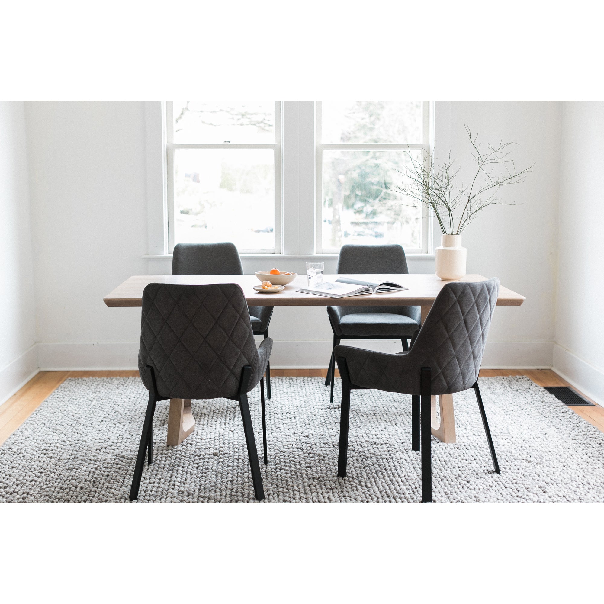 Moes Lloyd Dining Chair Dark Grey - Set Of Two ER-2082-25
