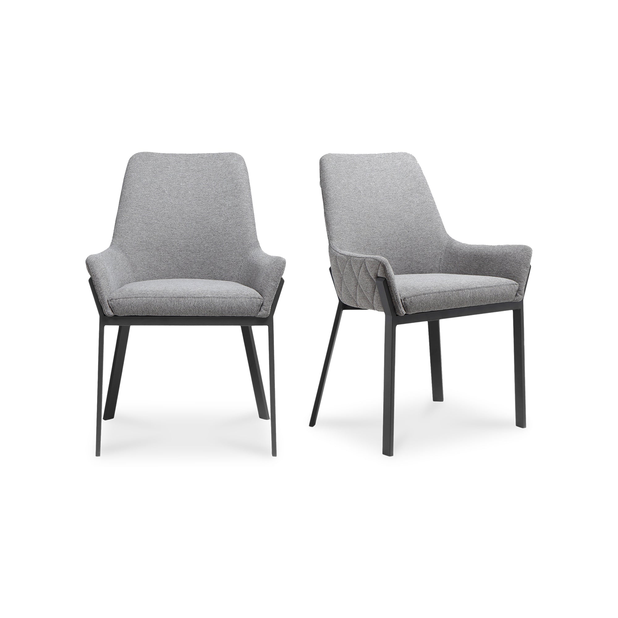 Moes Lloyd Dining Chair Dark Grey - Set Of Two ER-2082-25