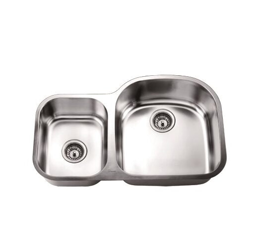 Daweier Undermount Double Bowl Sink (Small Bowl on Left) ES311814L