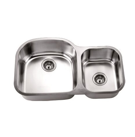 Daweier Undermount Double Bowl Sink (Small Bowl on Right) ES311814R