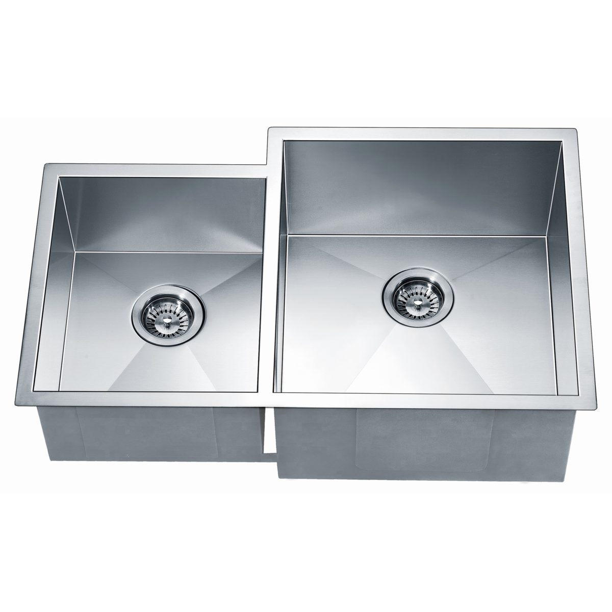 Daweier Undermount Double Bowl Square Sink (Small Bowl on Left) ESQ310809L