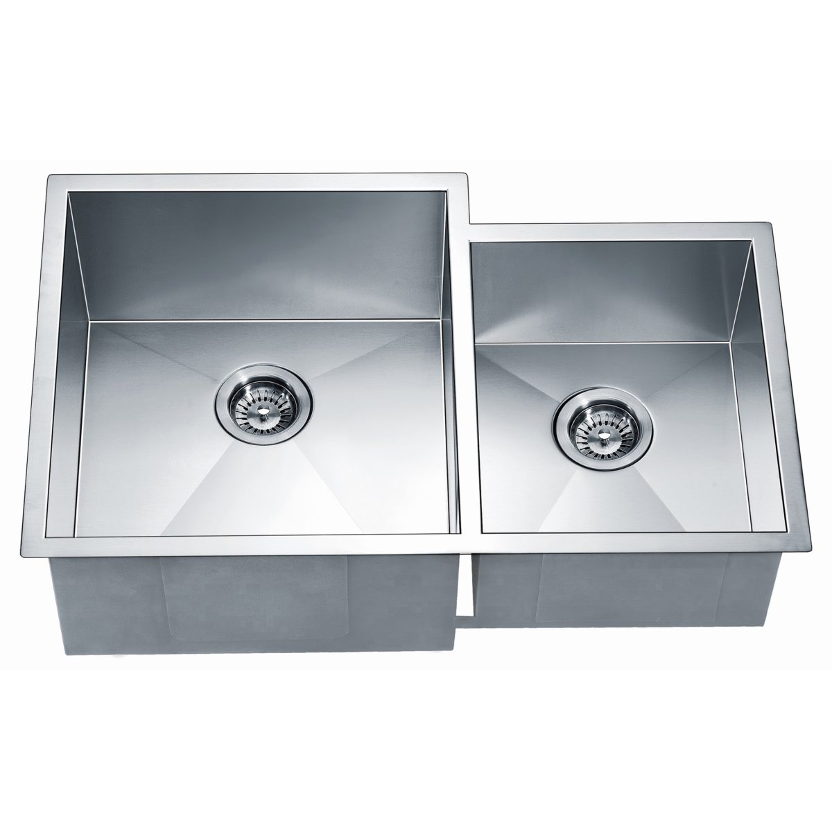 Daweier Undermount Double Bowl Square Sink (Small Bowl on Right) ESQ310809R
