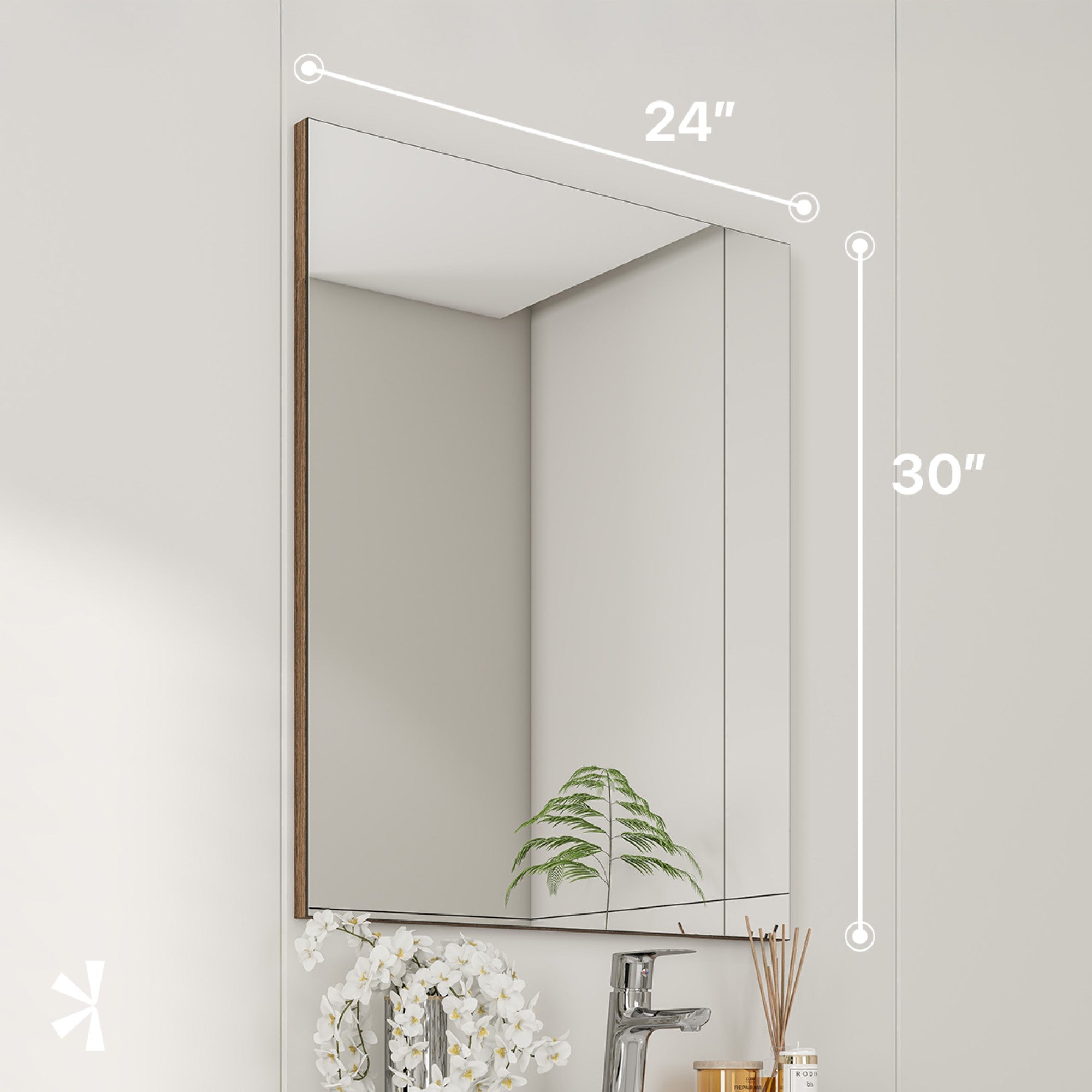 Eviva Sax Metal Framed Mirror