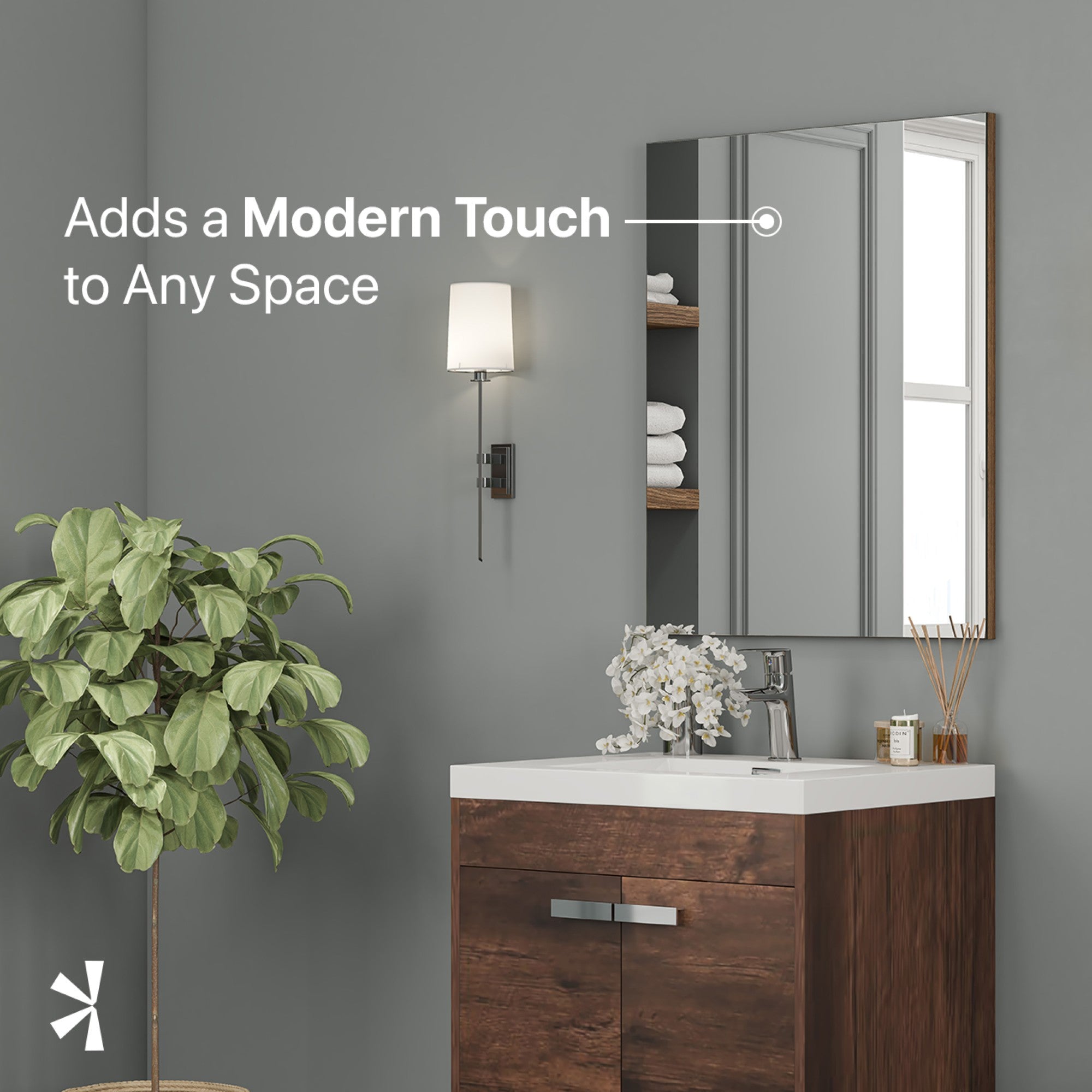 Eviva Sax Metal Framed Mirror