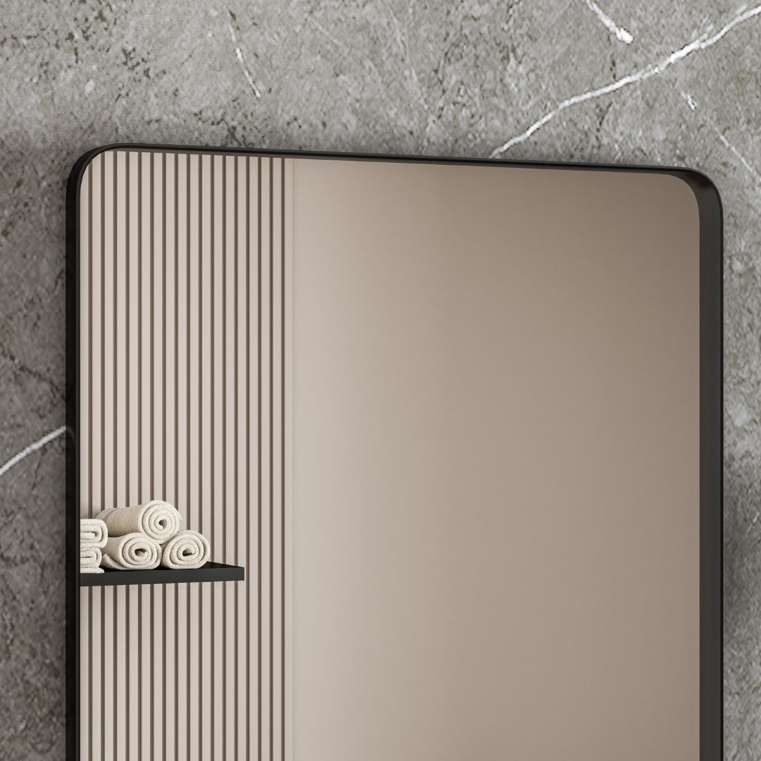 Eviva Harmony Black Metal Framed Mirror
