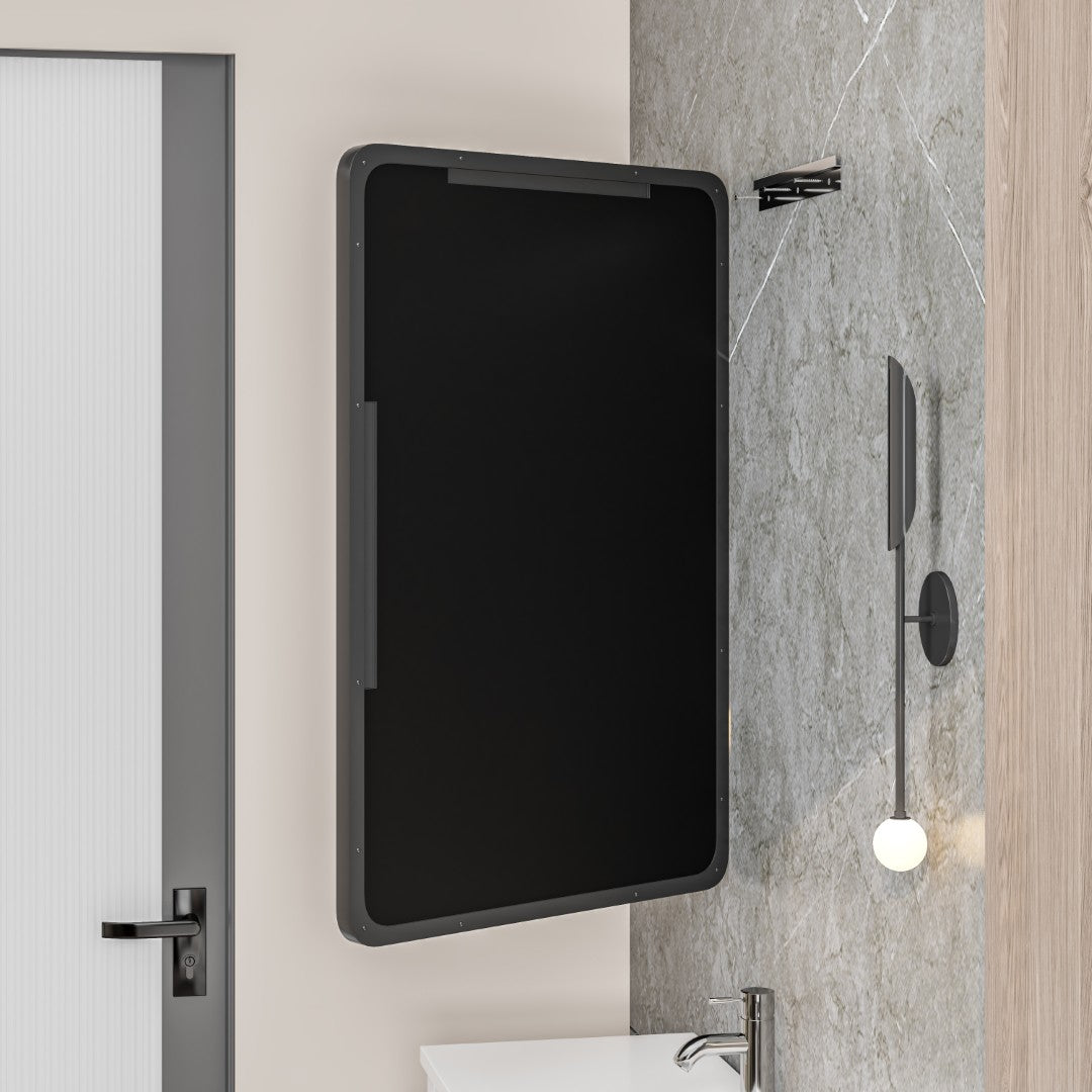Eviva Harmony Black Metal Framed Mirror