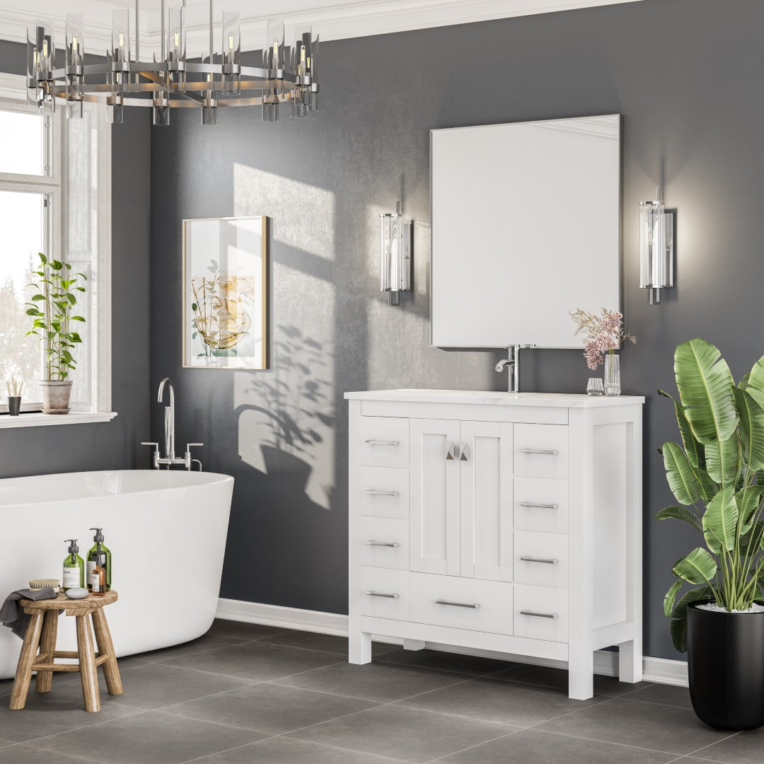 Eviva Sax Metal Framed Mirror