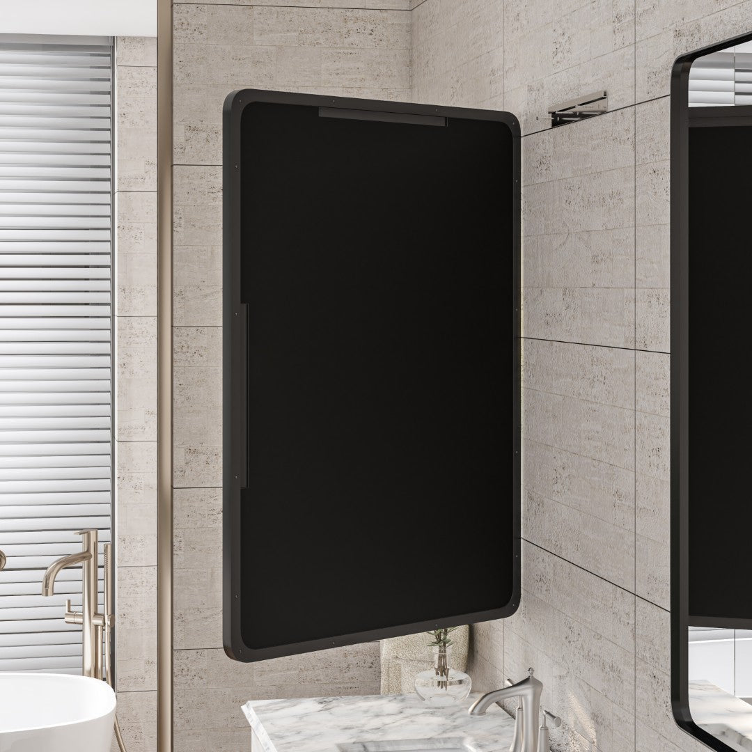 Eviva Harmony Black Metal Framed Mirror
