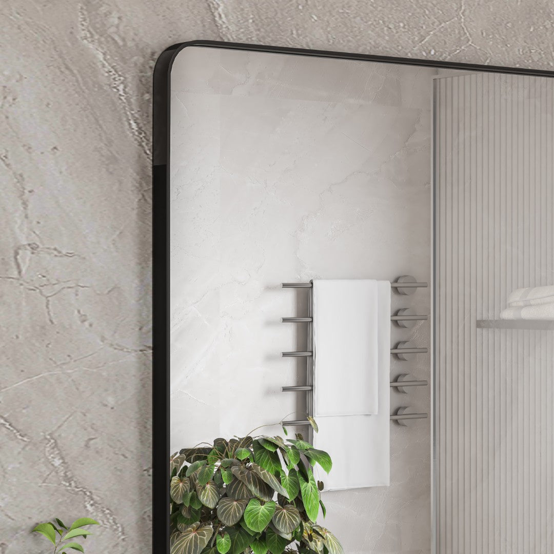 Eviva Harmony Black Metal Framed Mirror