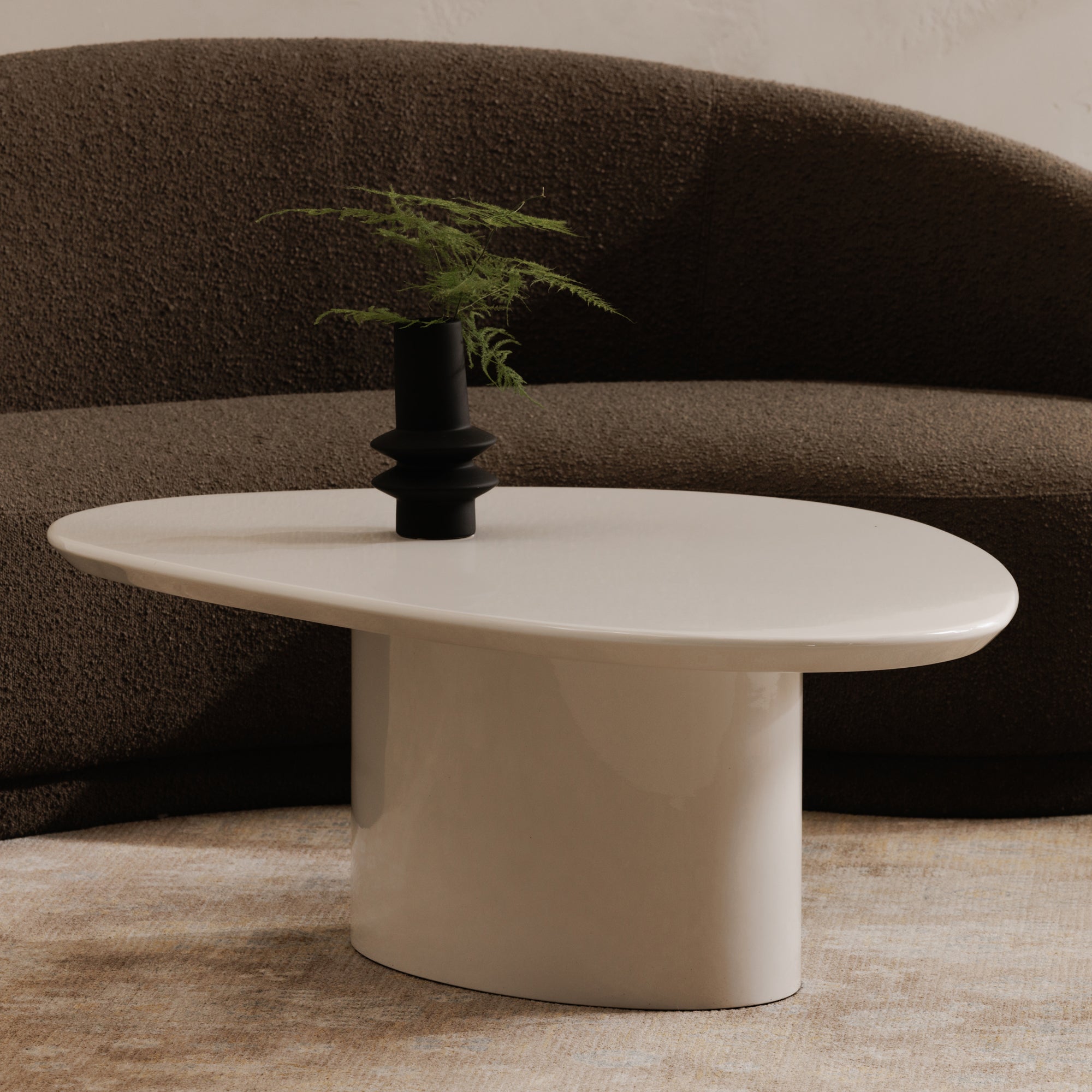 Moes Eden Coffee Table Ivory Lacquer EW-1017-05-0