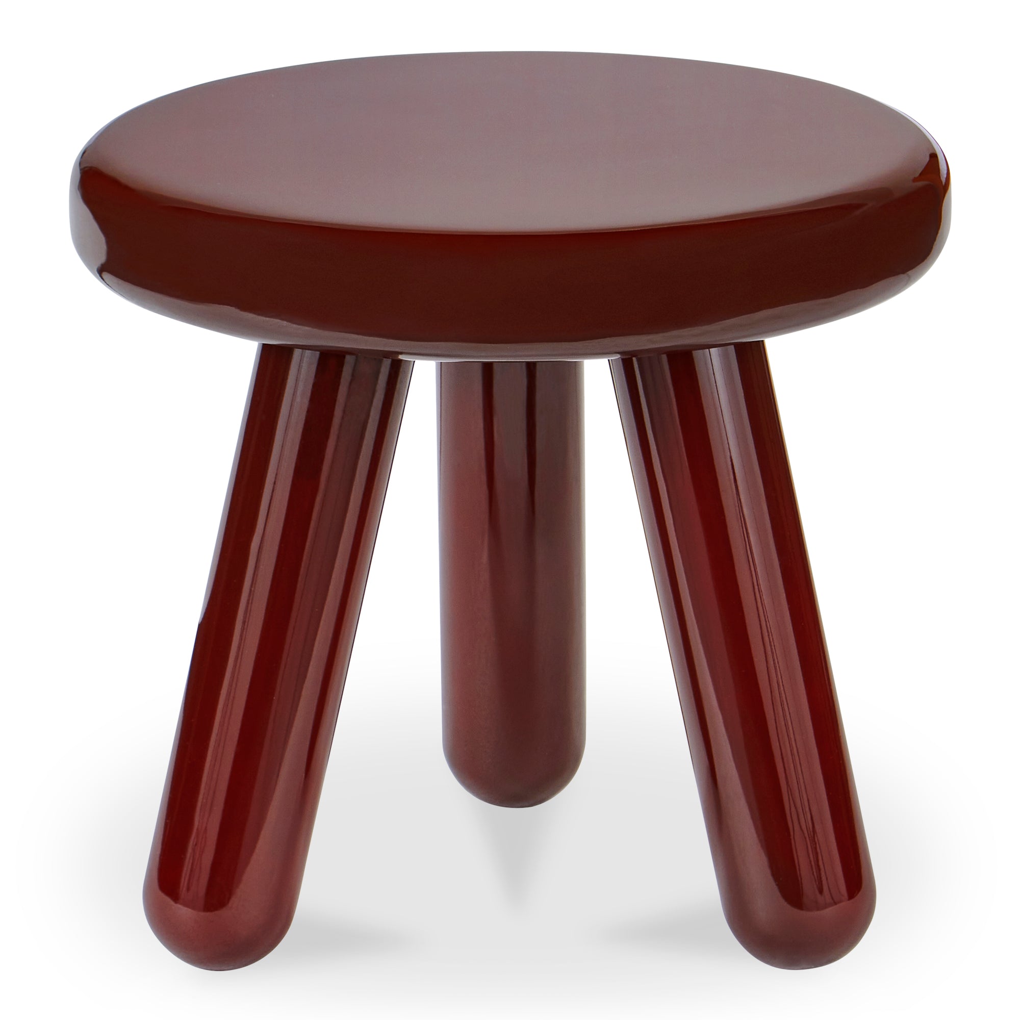 Moes Joy Accent Table Deep Red Lacquer EW-1020-22