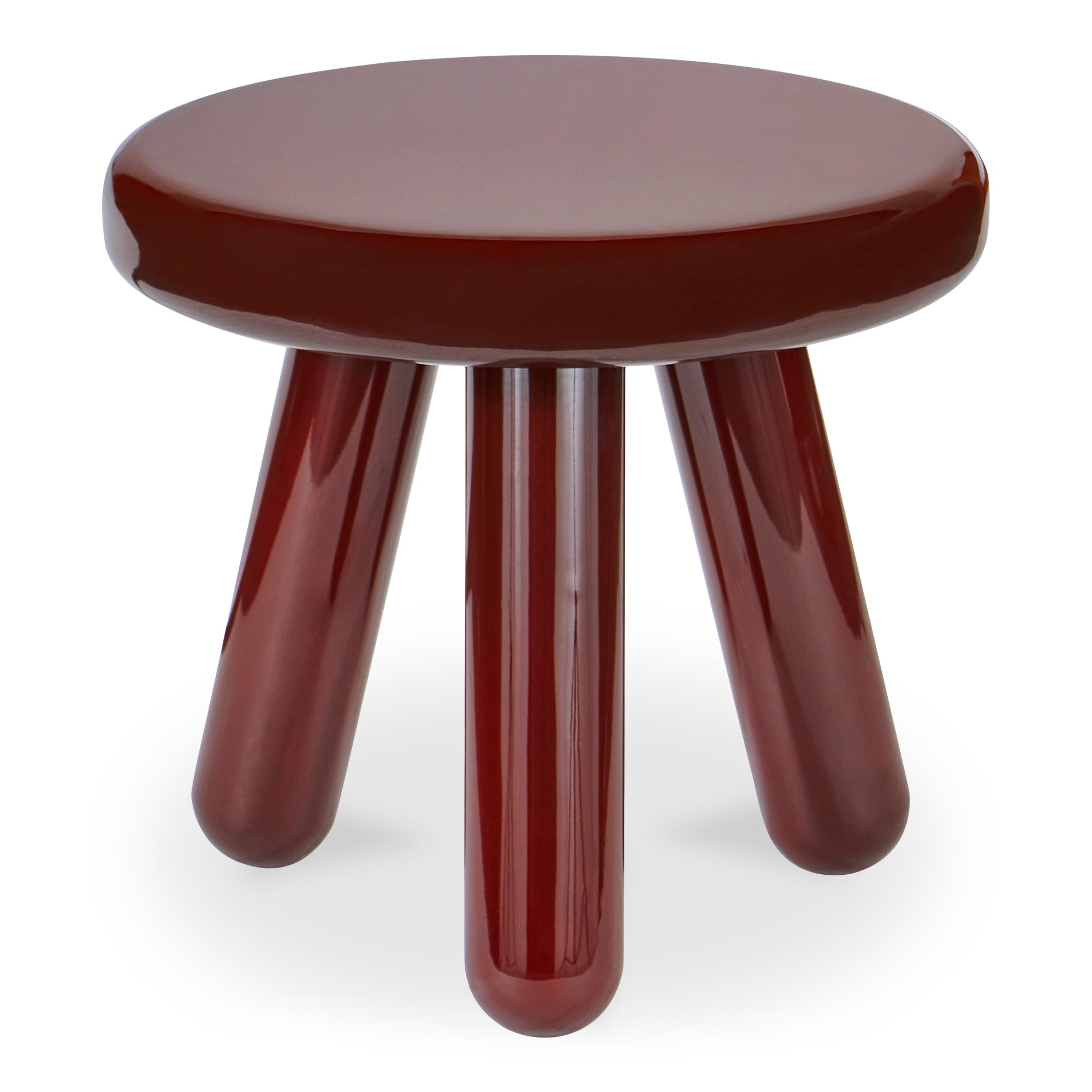 Moes Joy Accent Table Deep Red Lacquer EW-1020-22