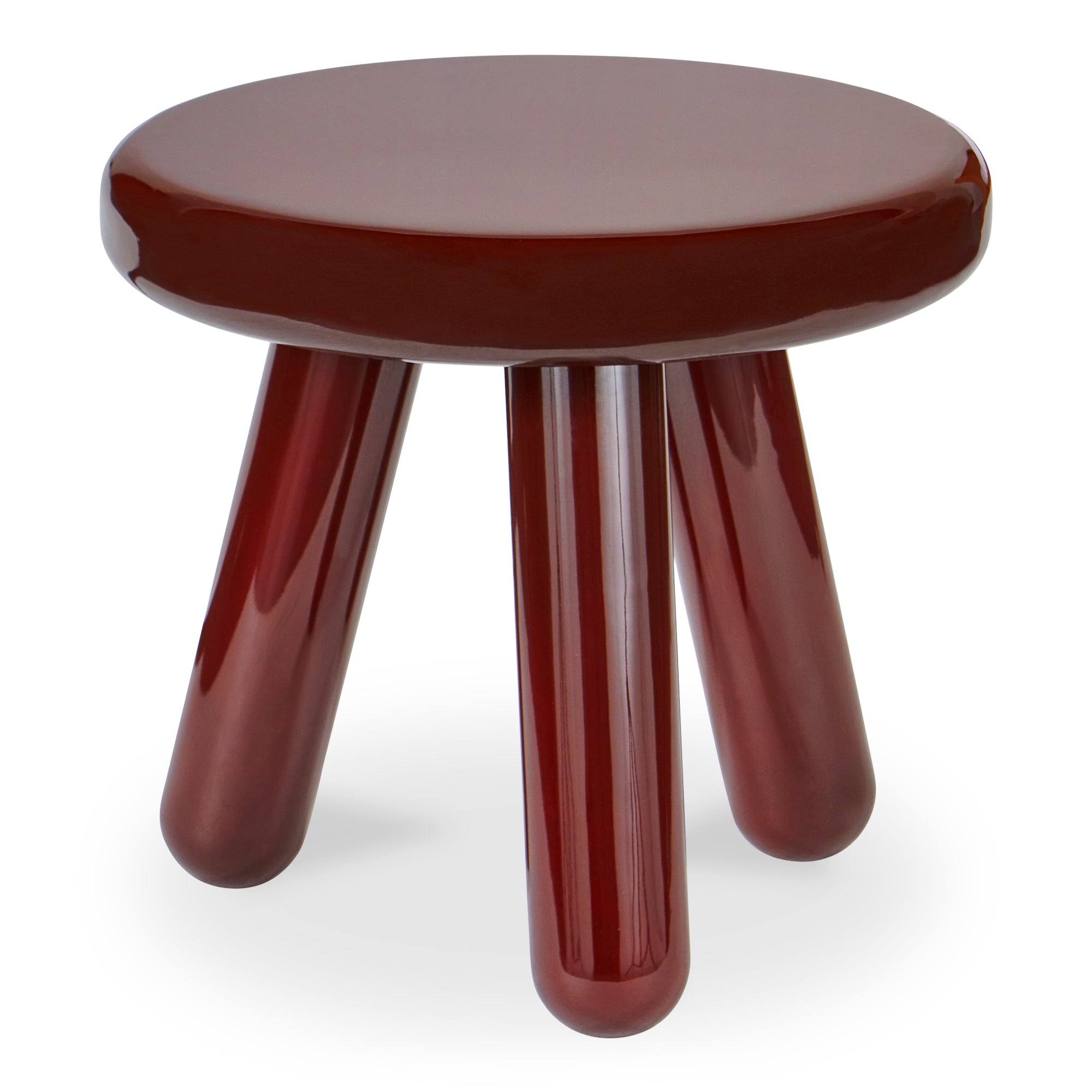 Moes Joy Accent Table Deep Red Lacquer EW-1020-22