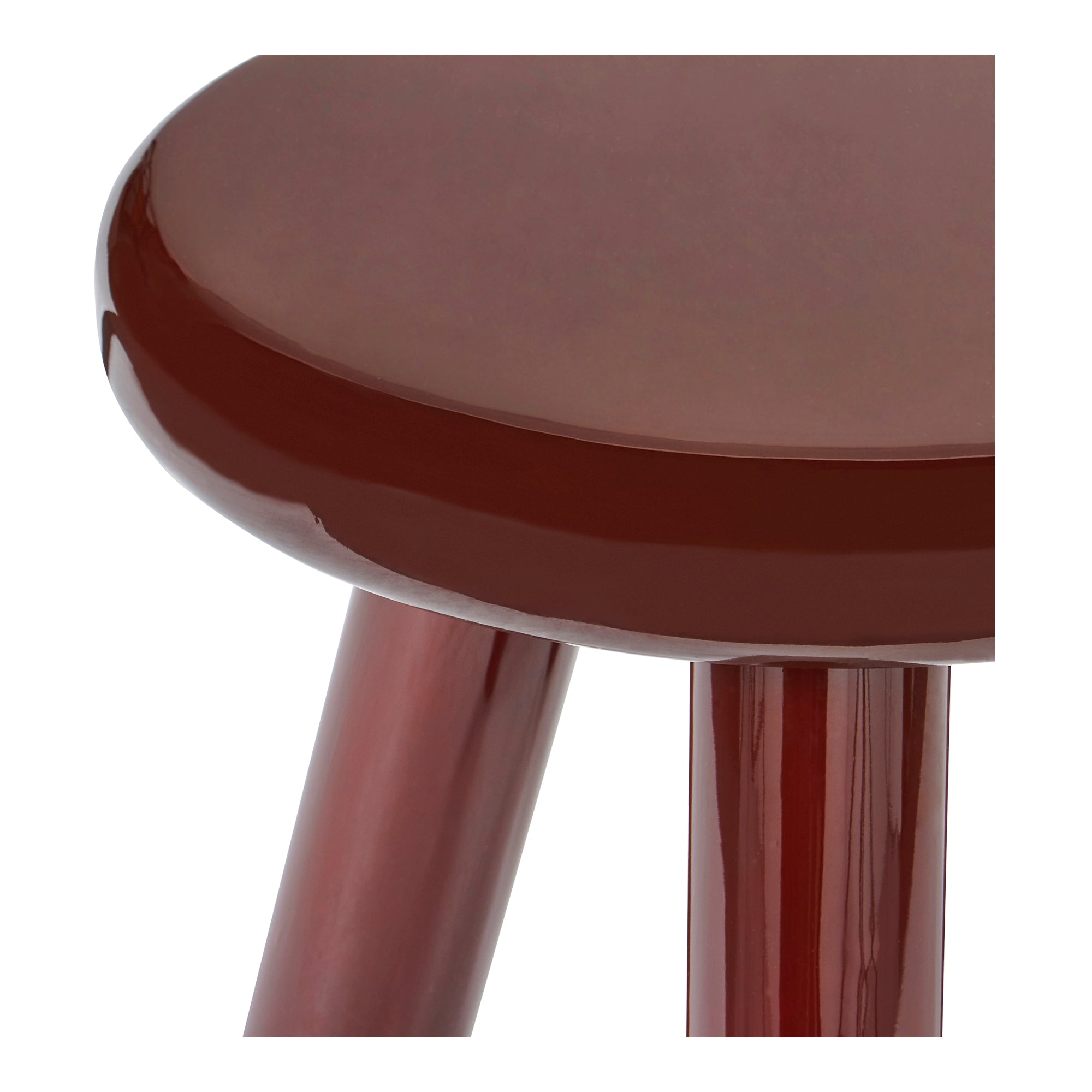 Moes Joy Accent Table Deep Red Lacquer EW-1020-22