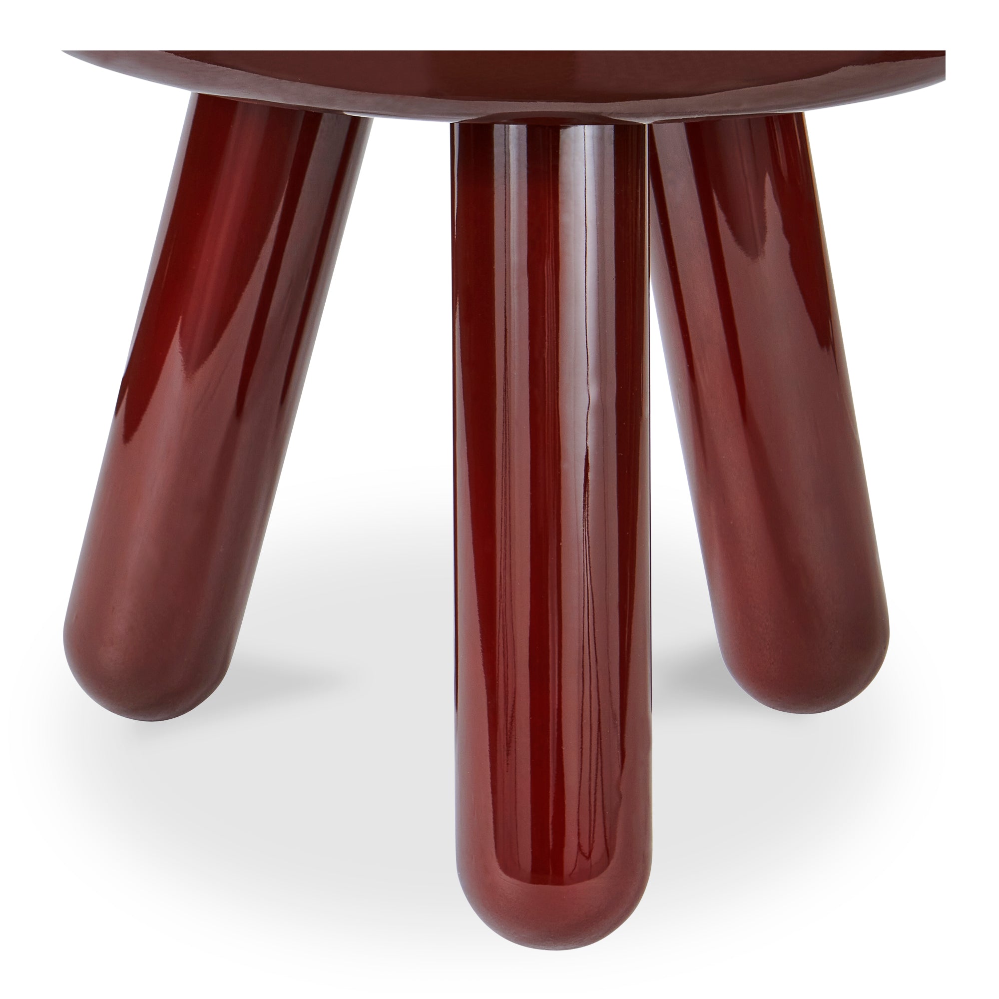 Moes Joy Accent Table Deep Red Lacquer EW-1020-22