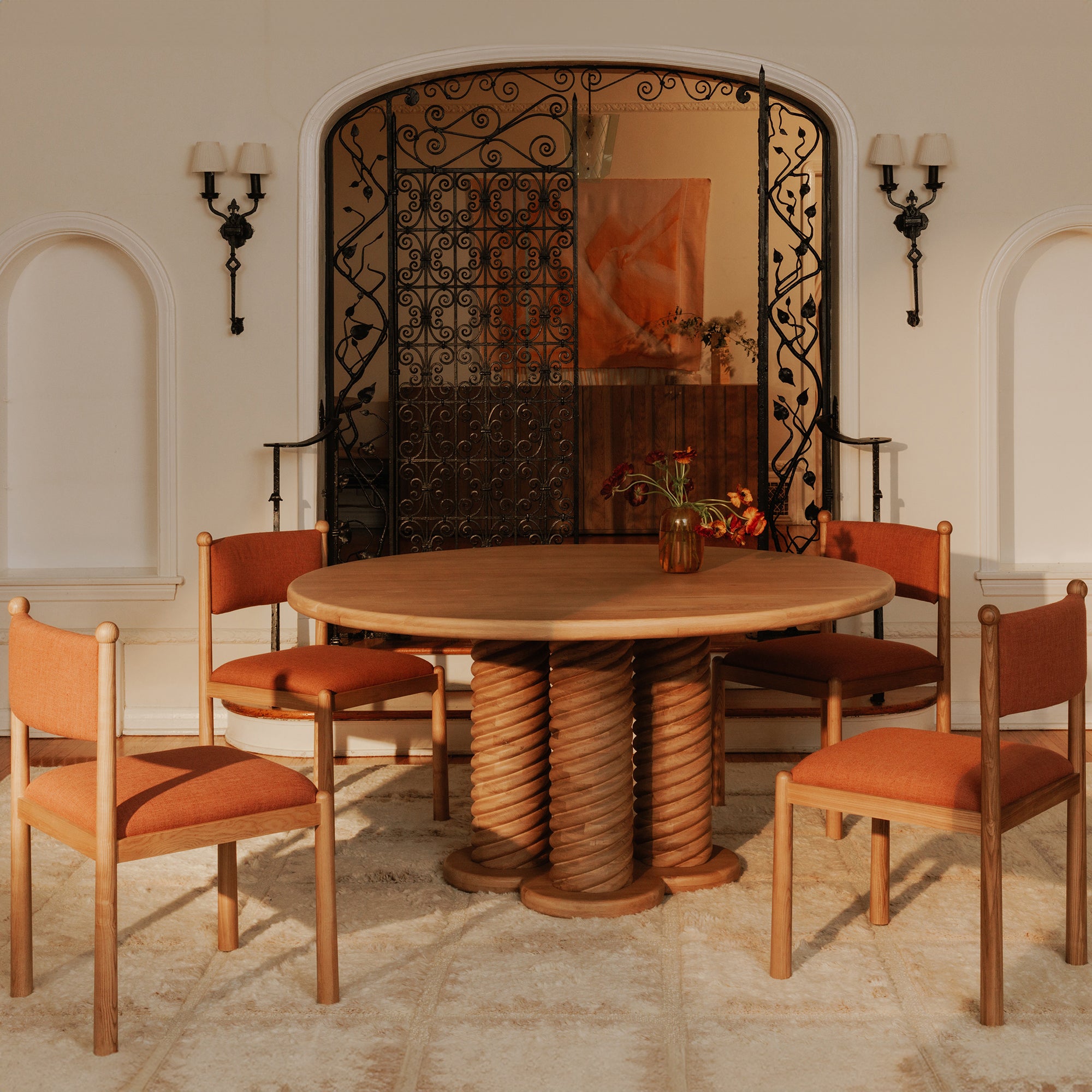 Moes Villetta Dining Chair Deep Pink - Set Of Two EW-1032-33