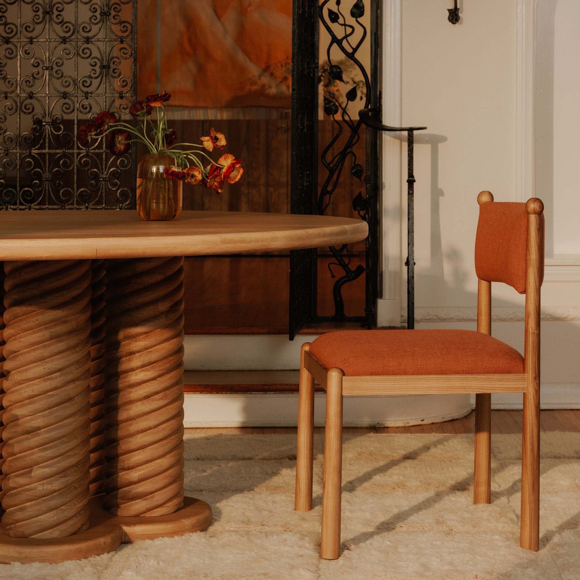 Moes Villetta Dining Chair Deep Pink - Set Of Two EW-1032-33