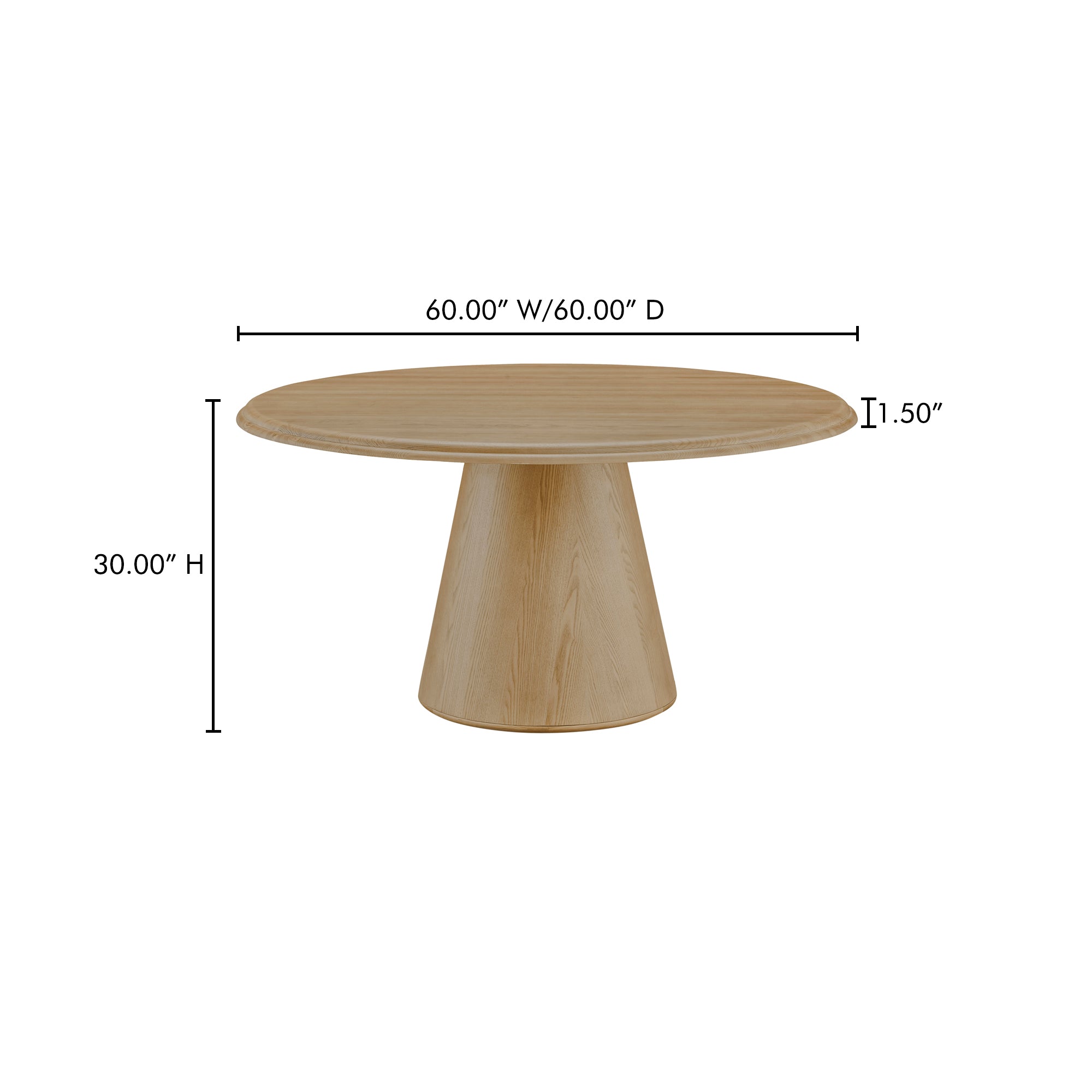 Moes Tutto Dining Table Natural EW-1035-24-0