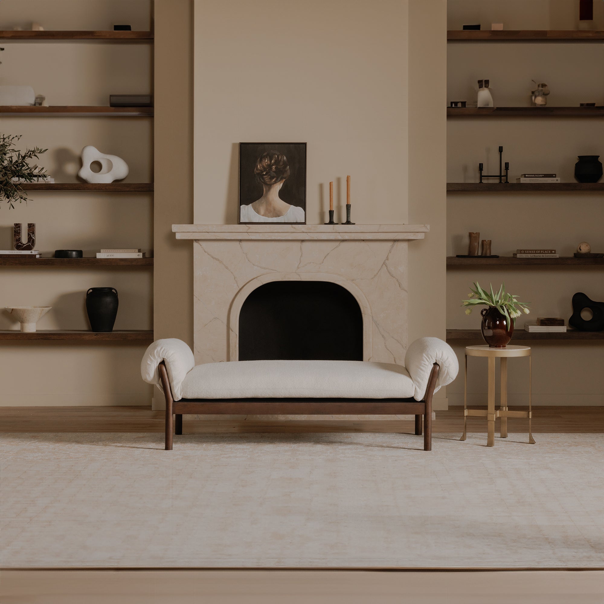 Moes Cardero Daybed Ivory EW-1039-05