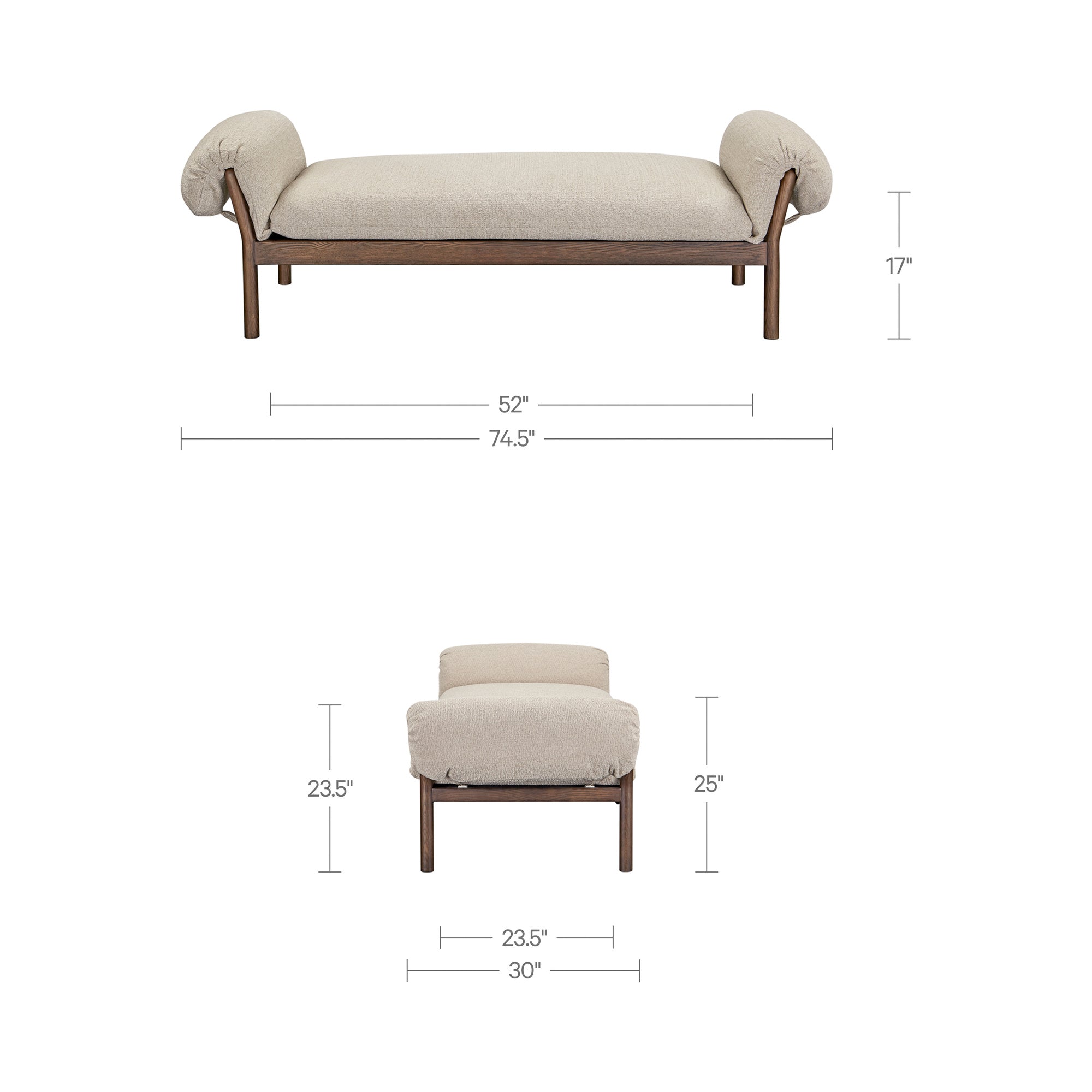 Moes Cardero Daybed Beige EW-1039-34
