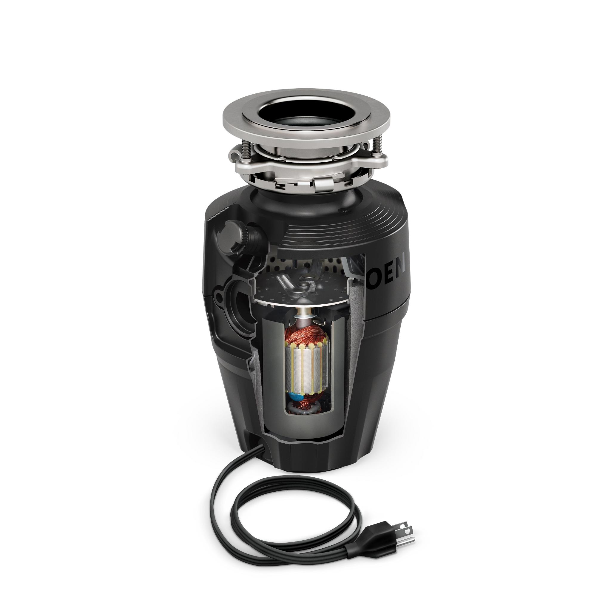Moen EX75C Ex Series Host™ Series 3/4 Horsepower Improved Installation Garbage Disposal