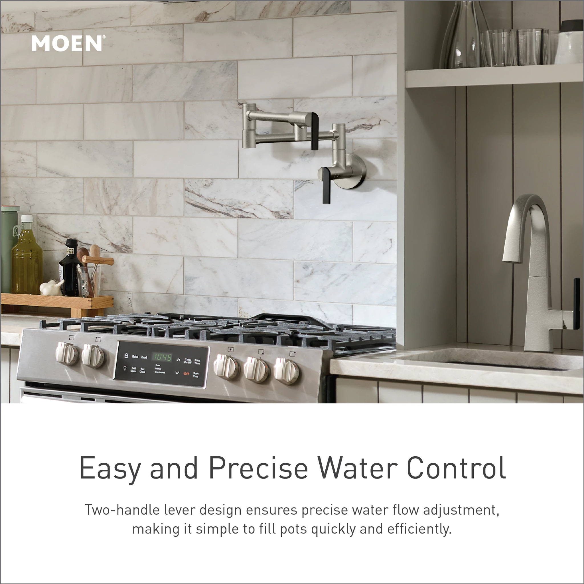 Moen S664 Traditional Wall Mount Swing Arm Pot Filler