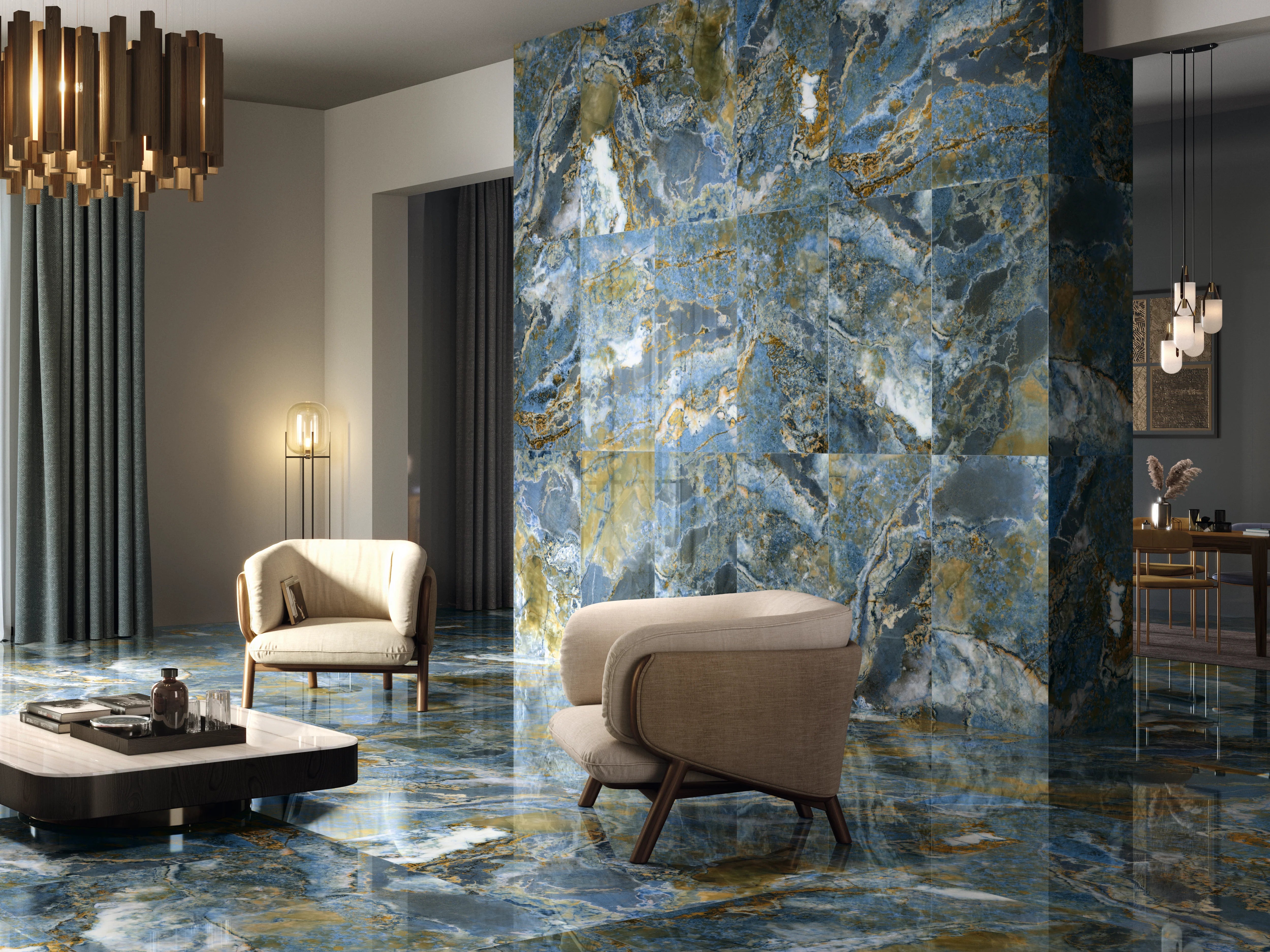 Onyx Lux Super Polished Porcelain Tile – Multiple Colors and Large Formats