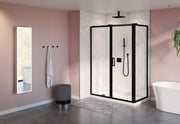 Elera 2 sided Shower Door - Matte Black