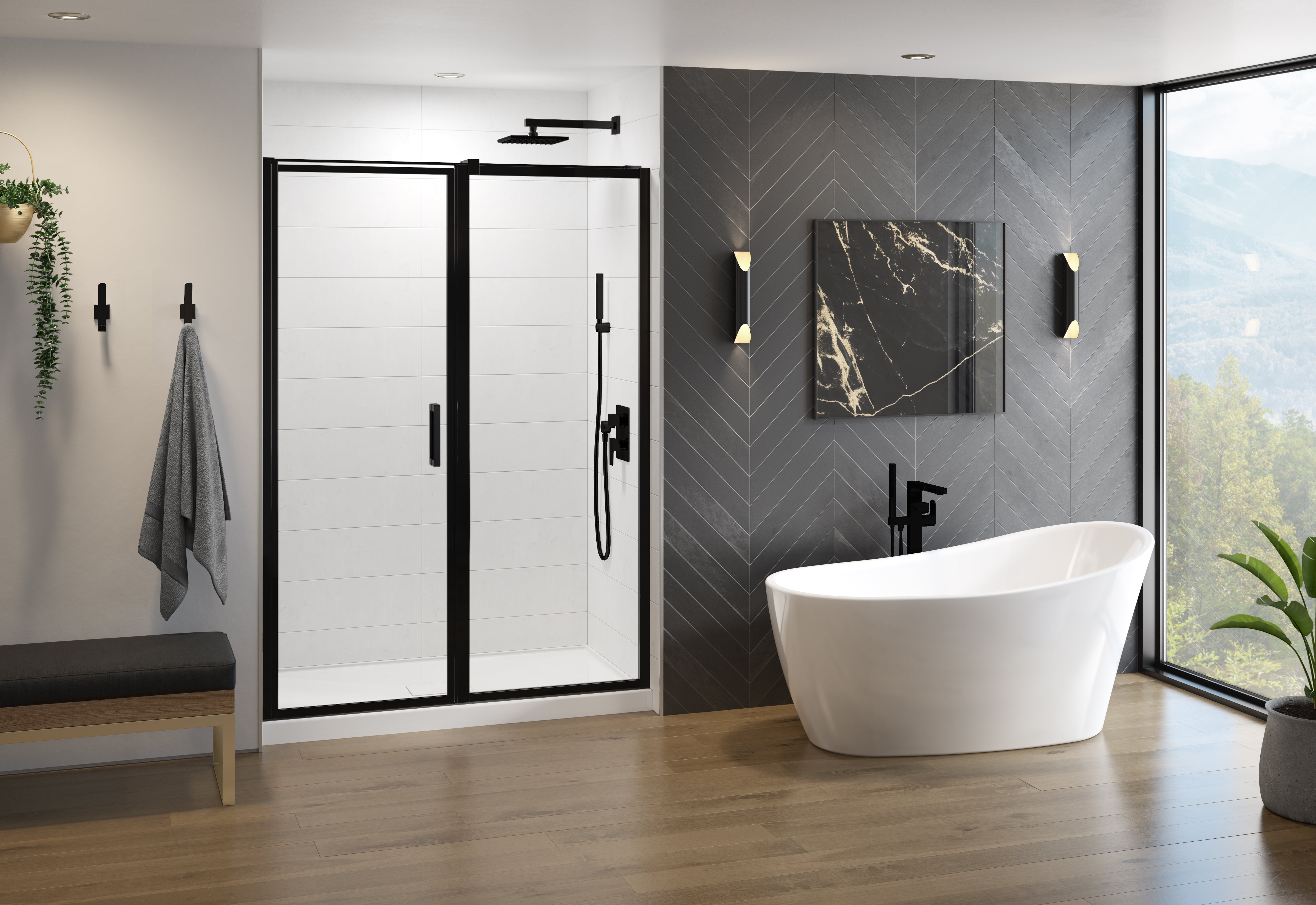 Elera In-line Shower Door