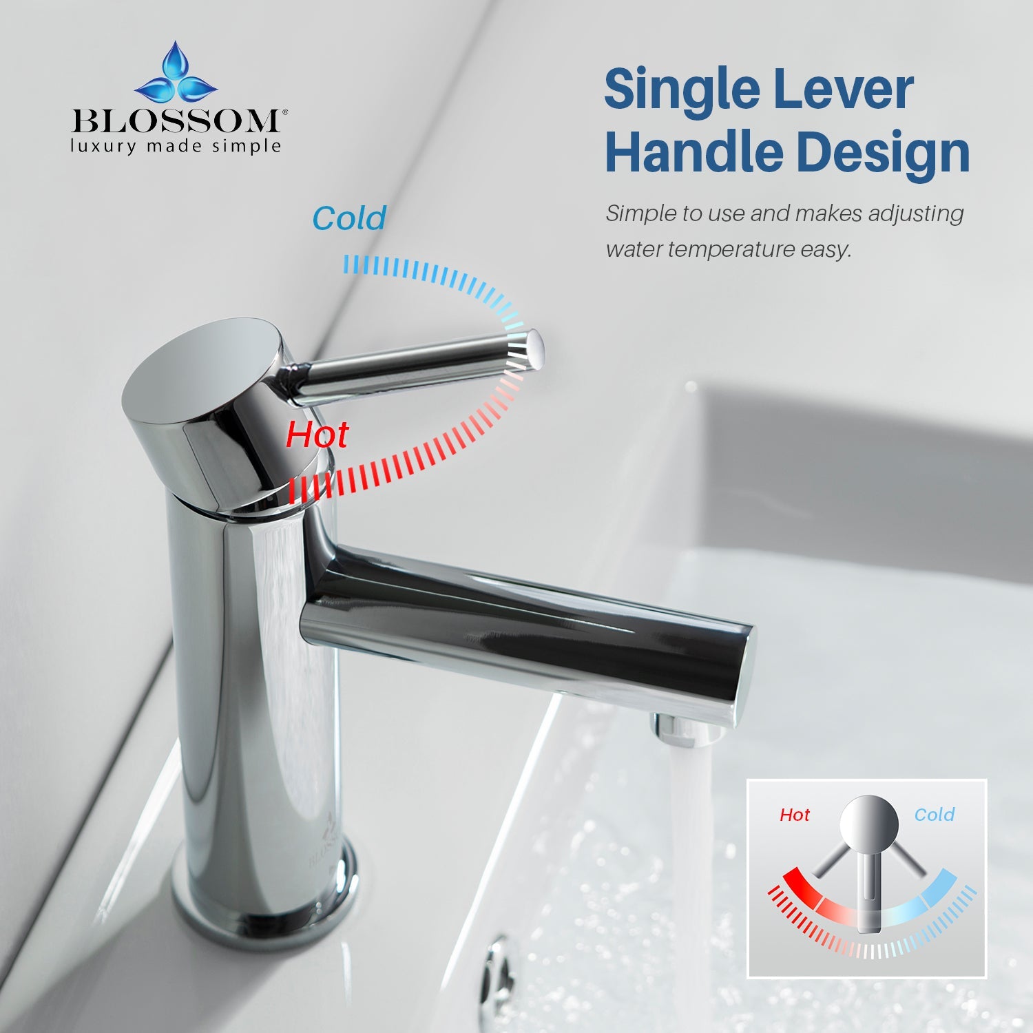 Blossom Single Handle Lavatory Faucet F01 116