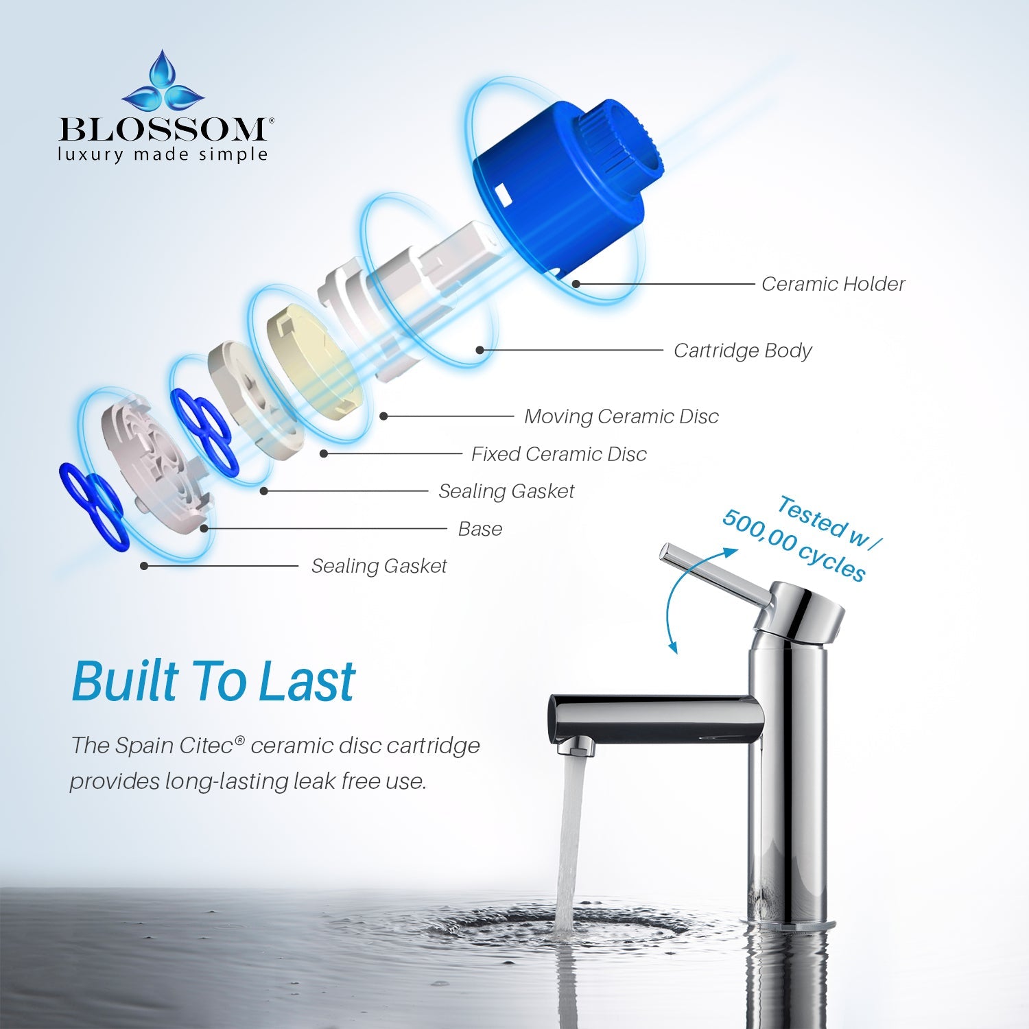 Blossom Single Handle Lavatory Faucet F01 116