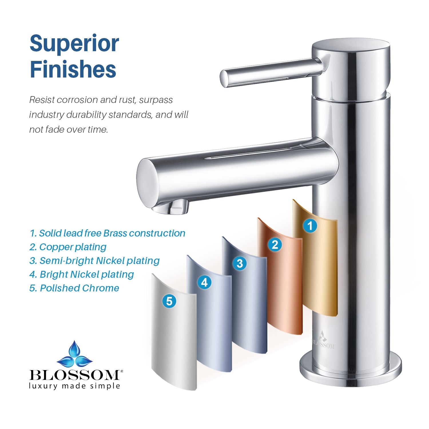 Blossom Single Handle Lavatory Faucet F01 116