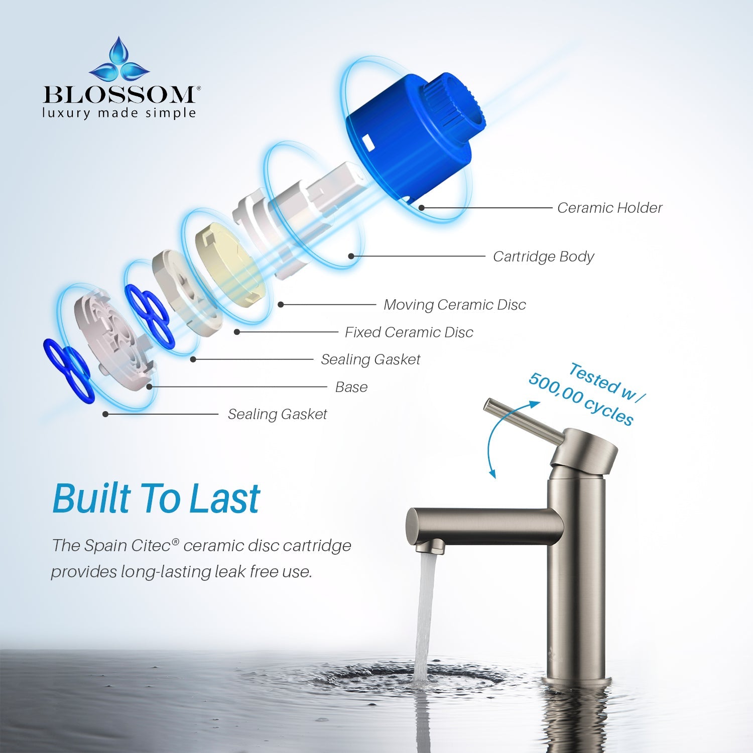 Blossom Single Handle Lavatory Faucet F01 116
