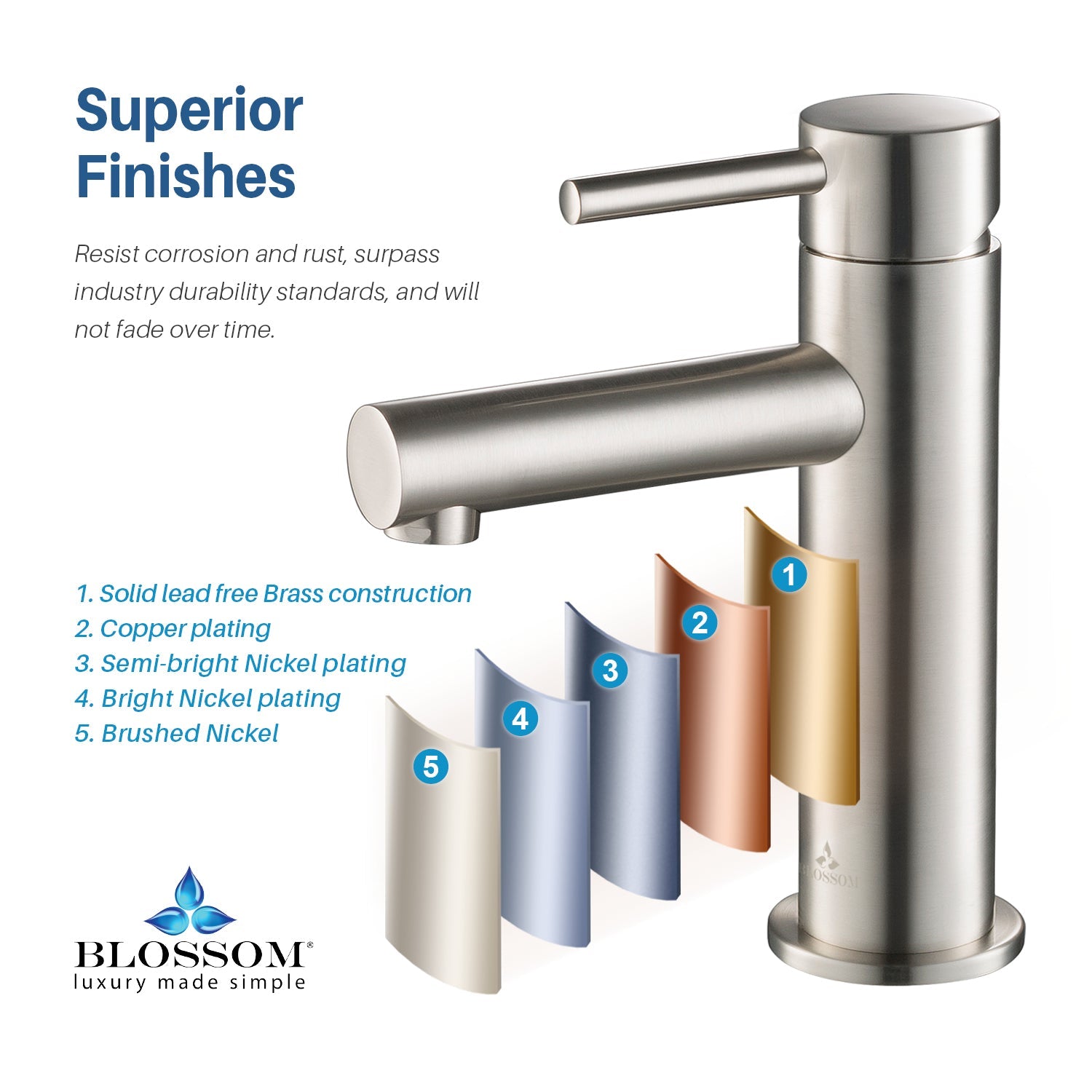 Blossom Single Handle Lavatory Faucet F01 116