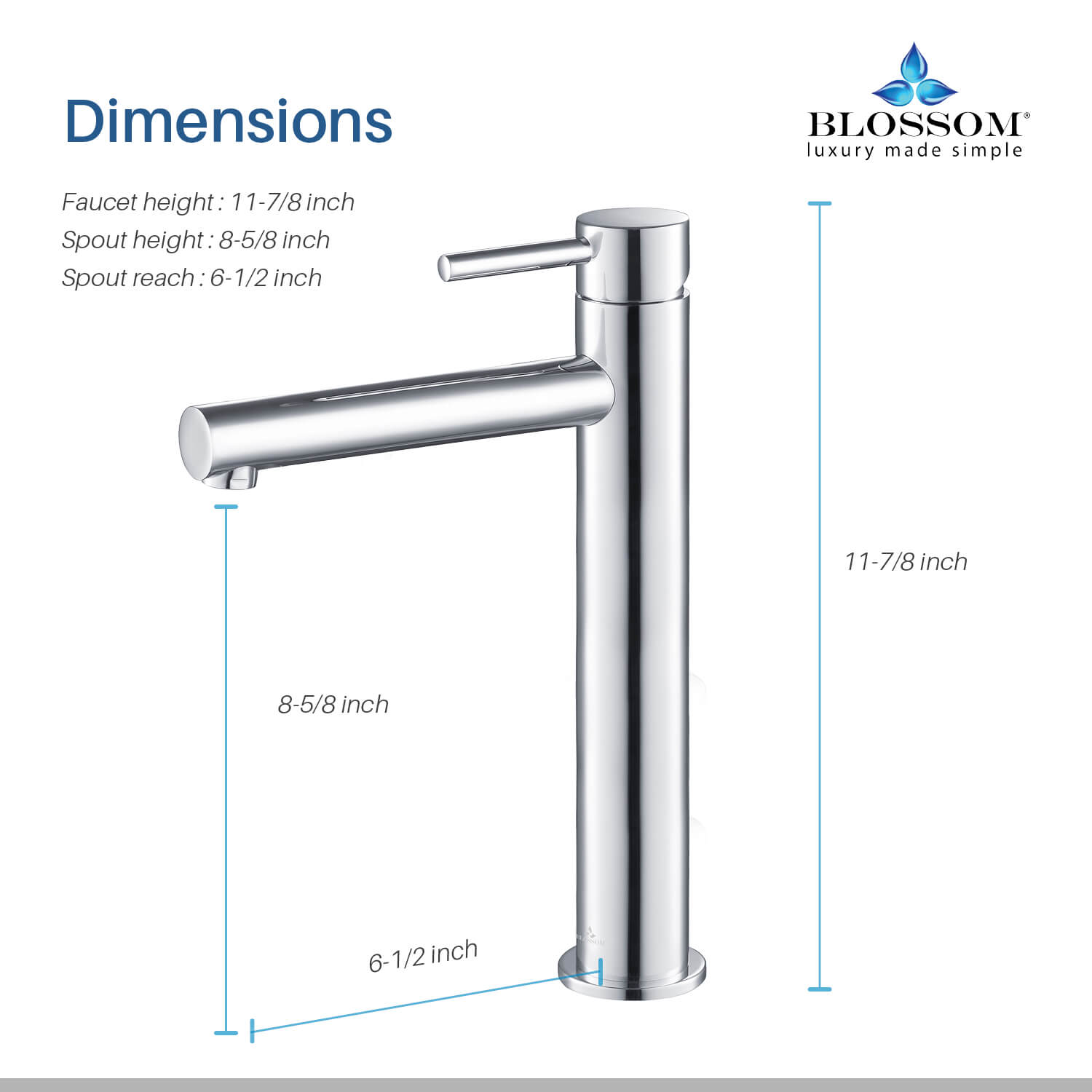 Blossom Single Handle Lavatory Faucet F01 117