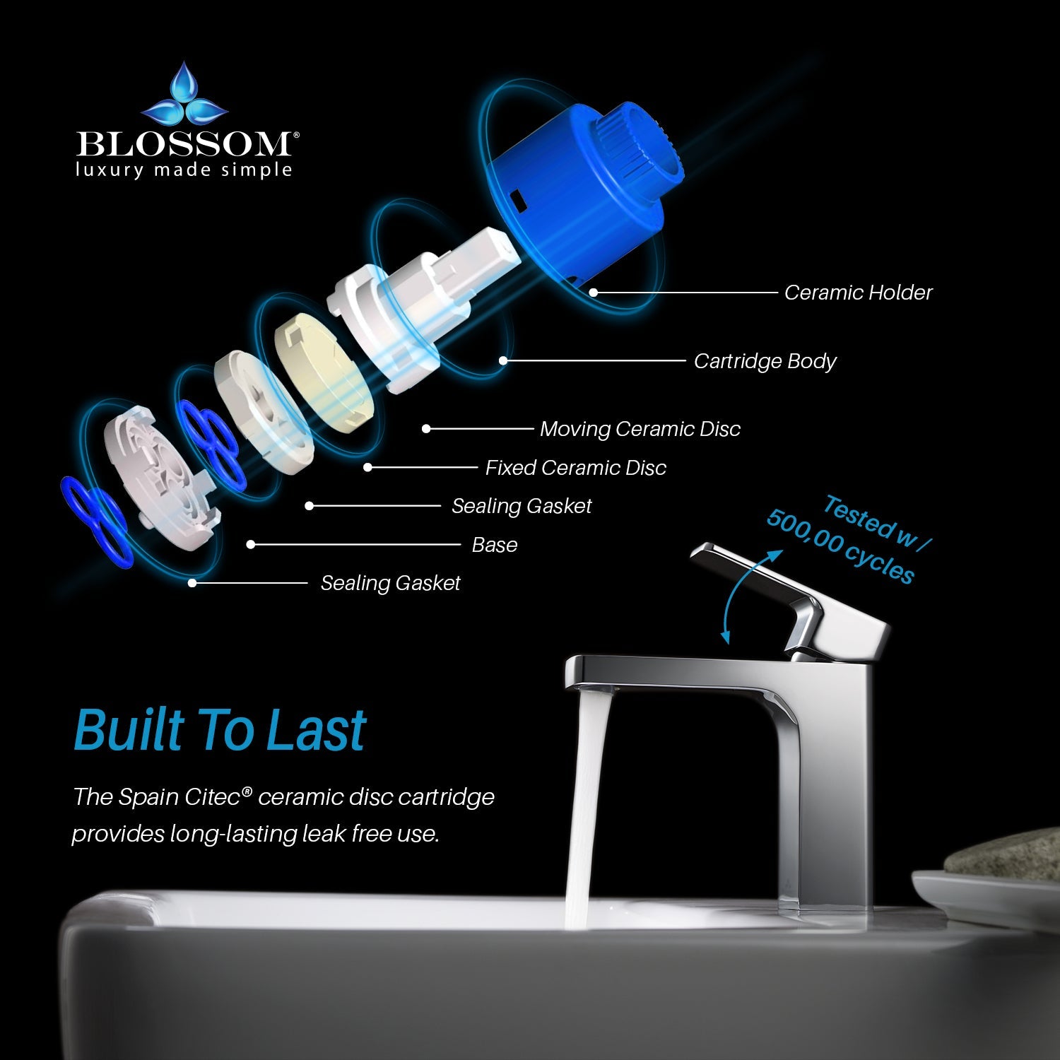 Blossom Single Handle Lavatory Faucet F01 118