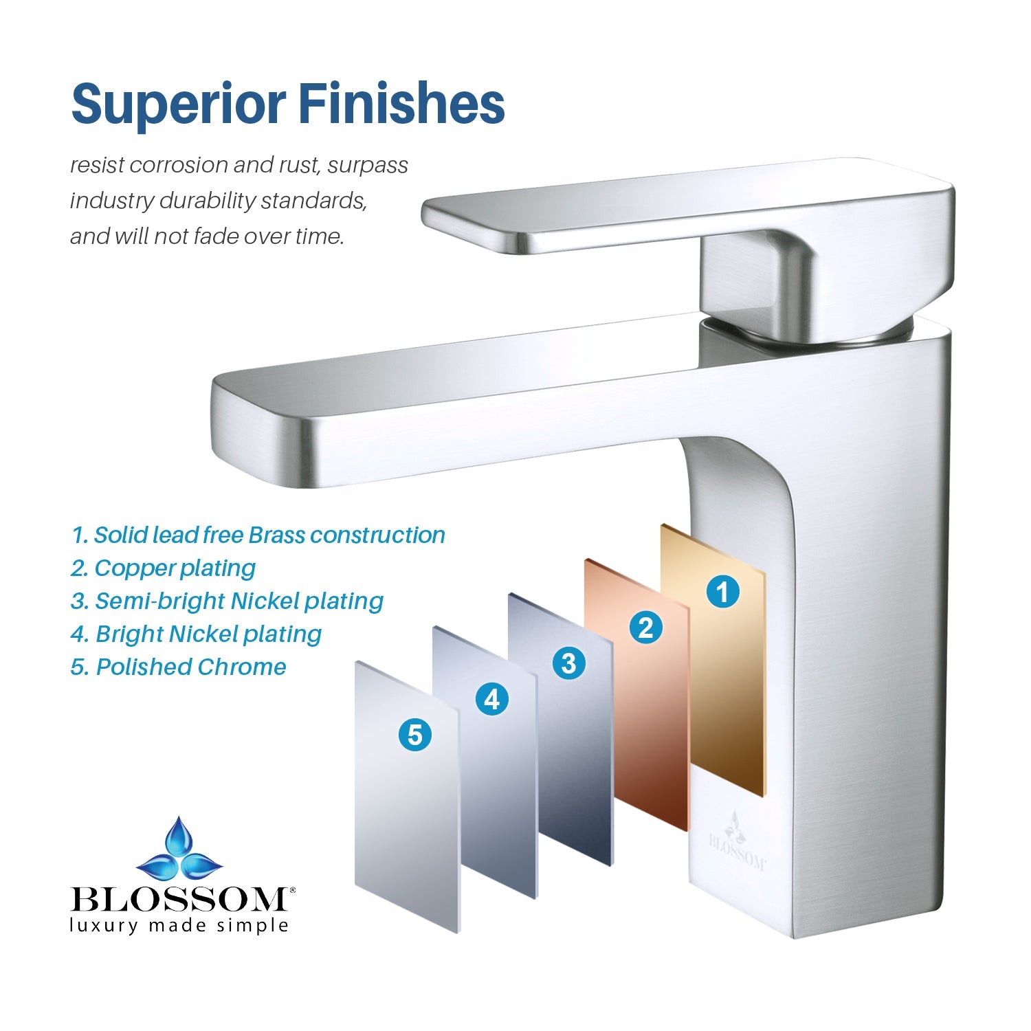 Blossom Single Handle Lavatory Faucet F01 118