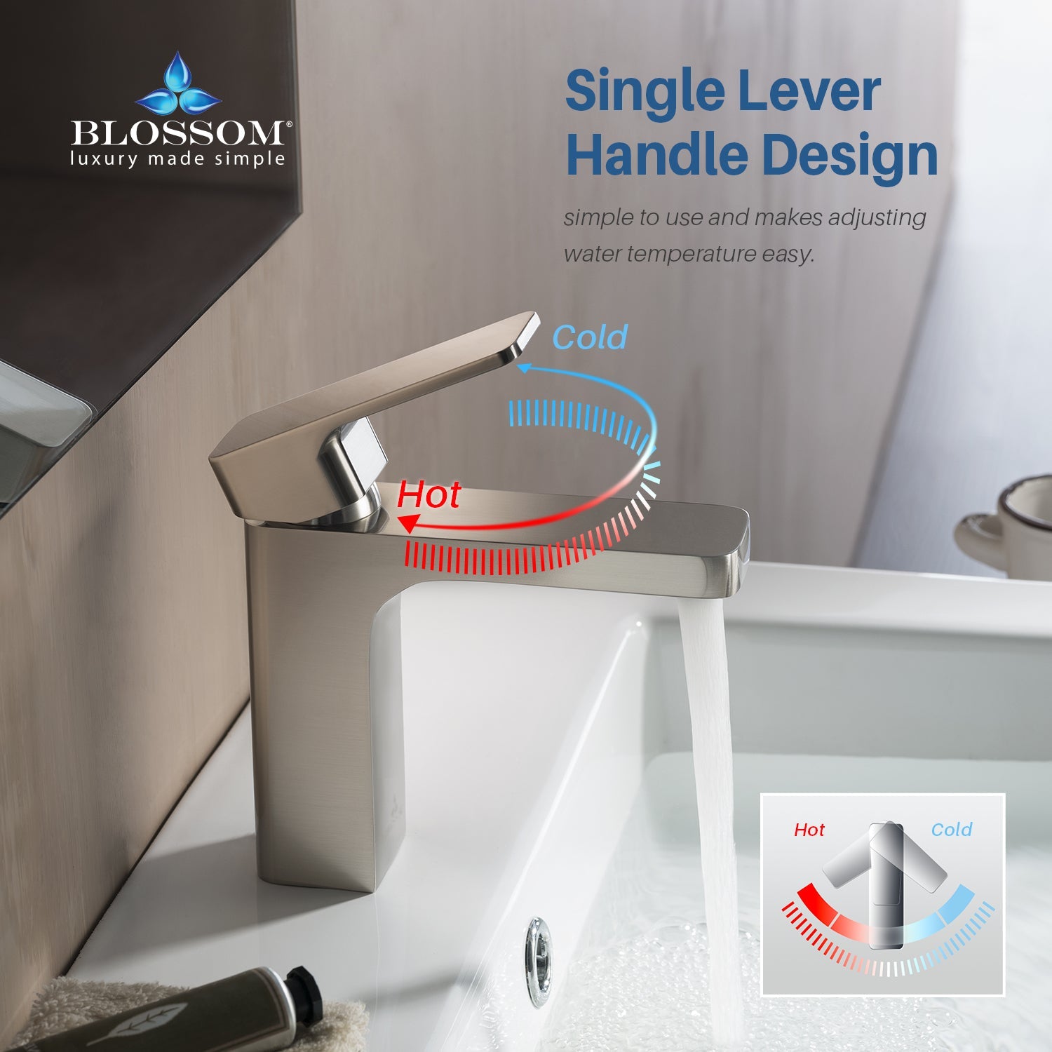 Blossom Single Handle Lavatory Faucet F01 118