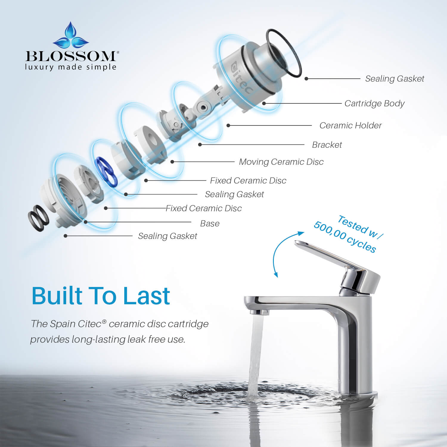 Blossom Single Handle Lavatory Faucet F01 119