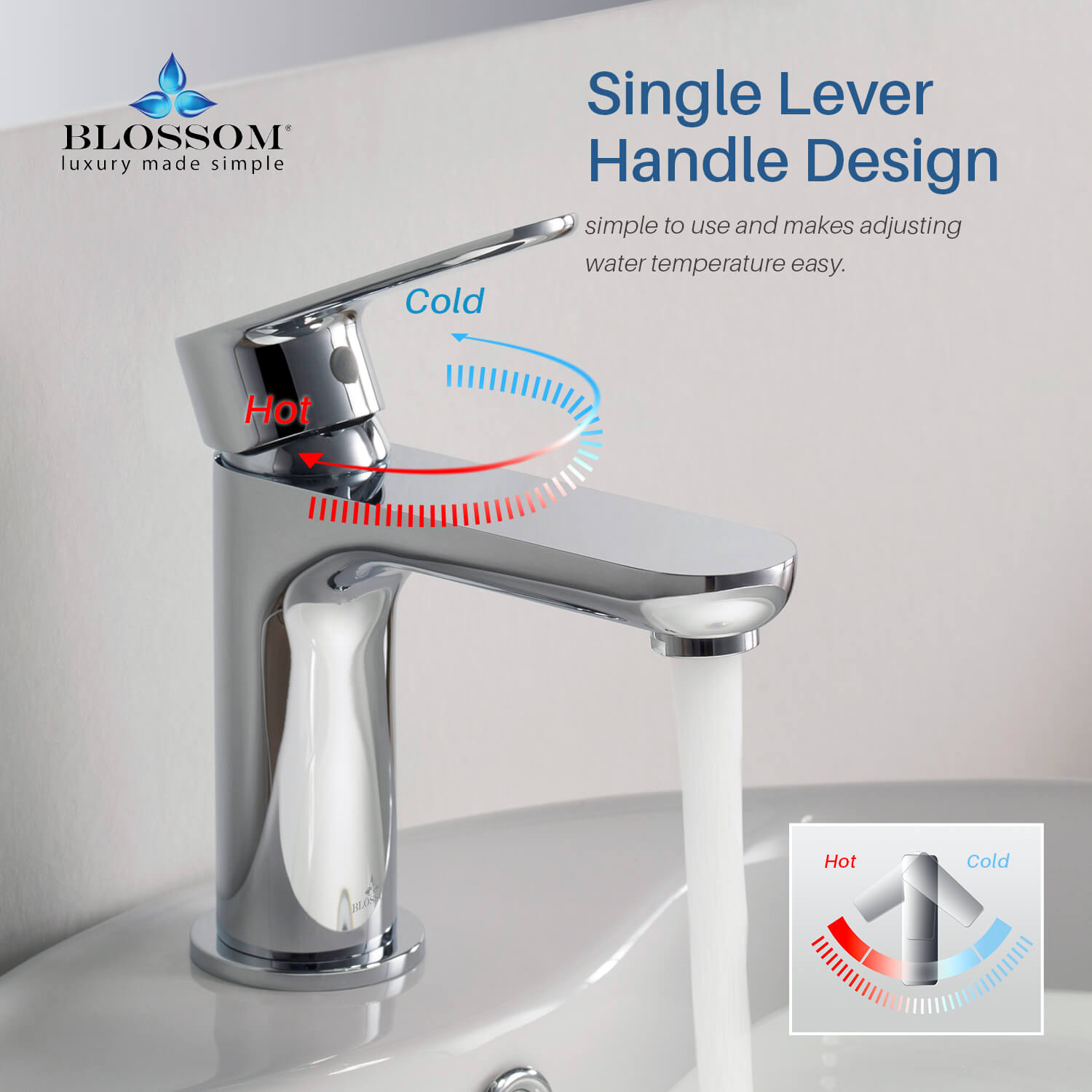 Blossom Single Handle Lavatory Faucet F01 119