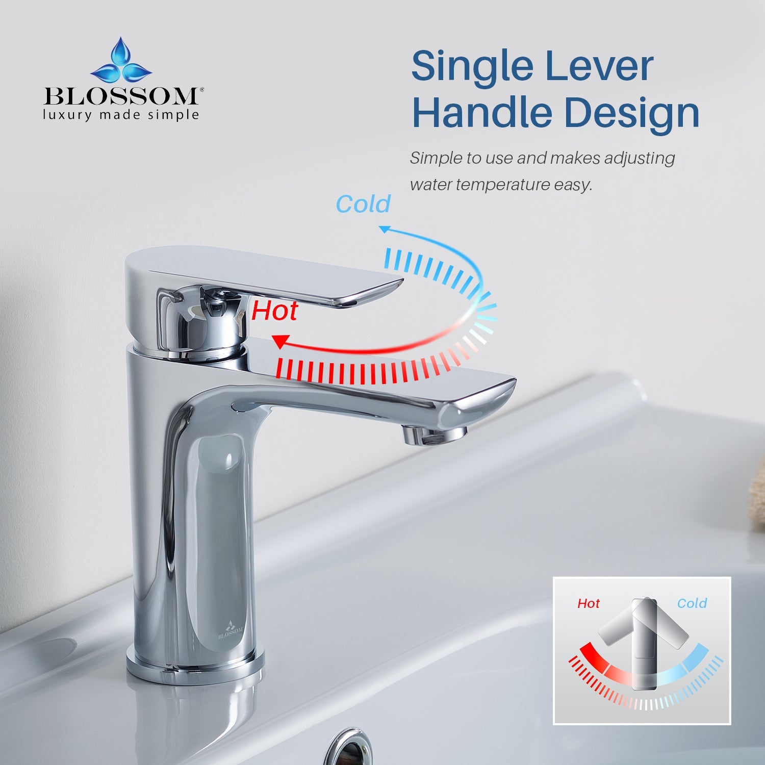 Blossom Single Handle Lavatory Faucet F01 120