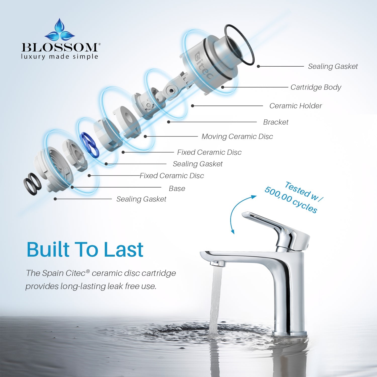 Blossom Single Handle Lavatory Faucet F01 120